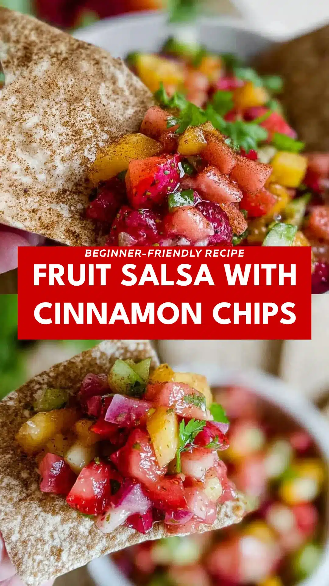 Fruit Salsa with Cinnamon Chips