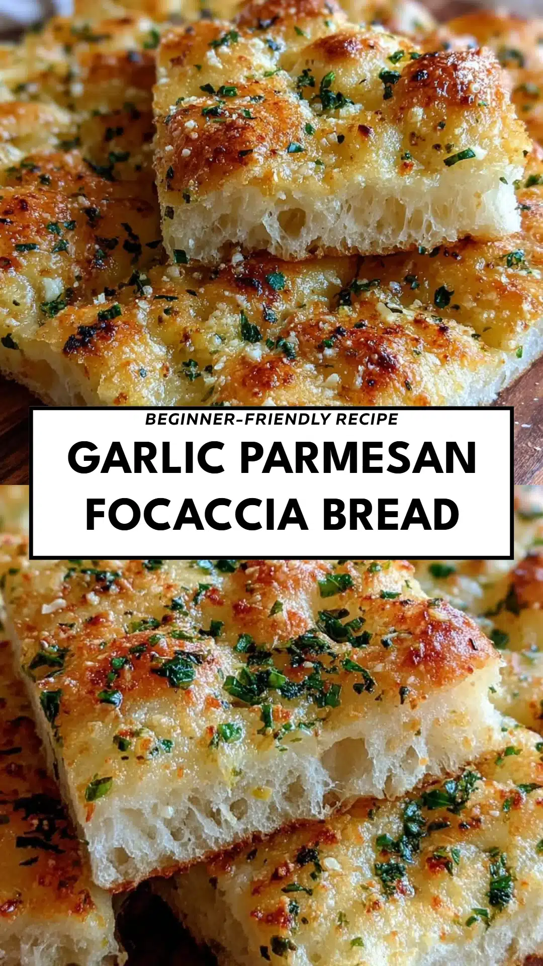 Garlic Parmesan Focaccia Bread