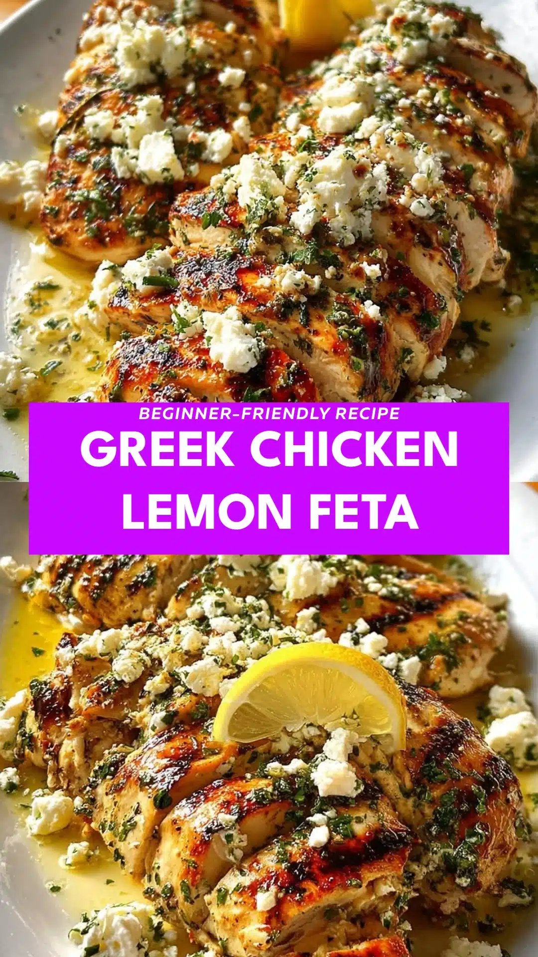 Greek Chicken Lemon Feta