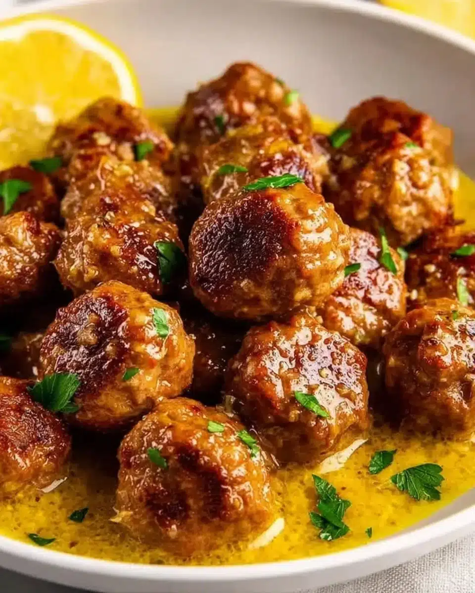 Flavorful Greek Meatballs in Lemon Sauce