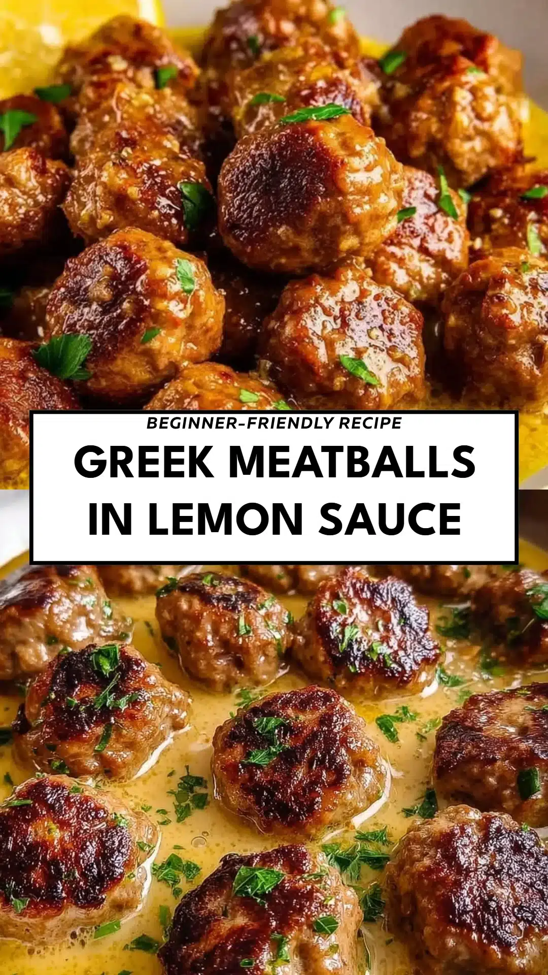 Greek Meatballs in Lemon Sauce