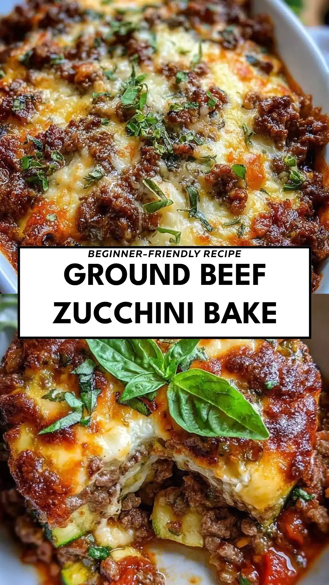 Ground Beef Zucchini Bake