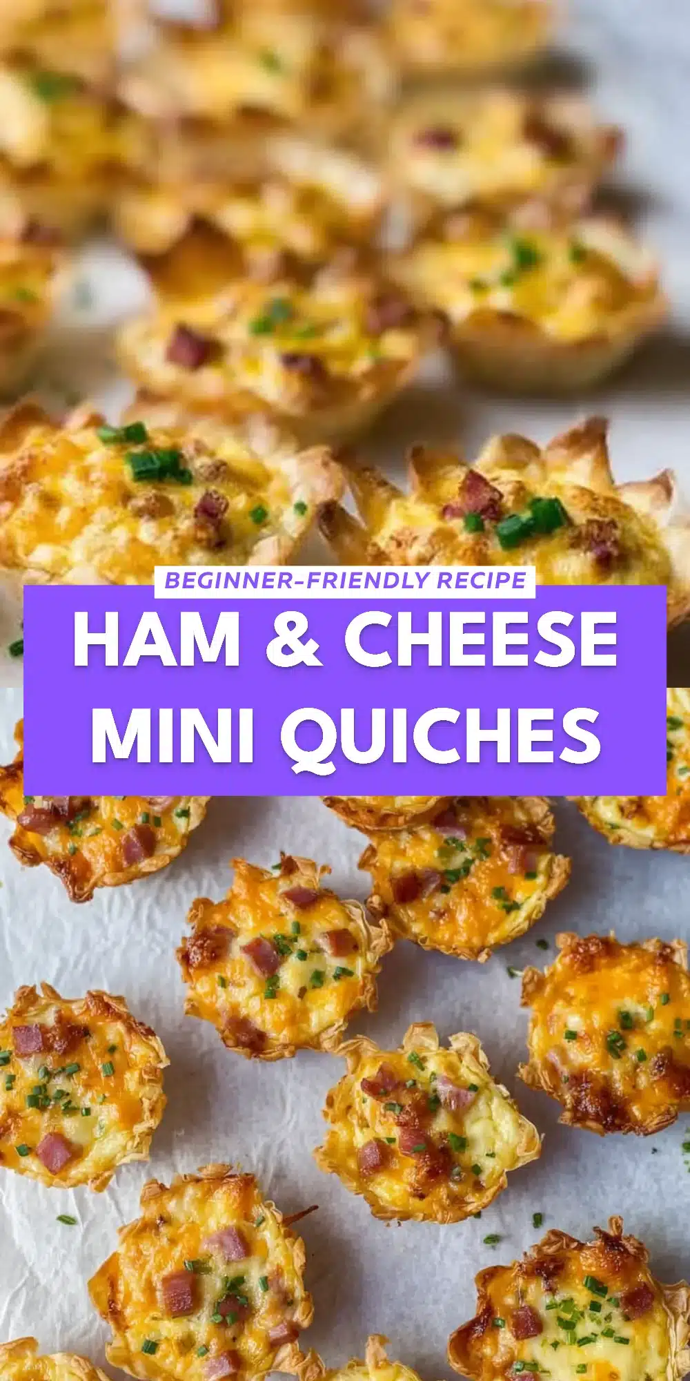 Ham & Cheese Mini Quiches