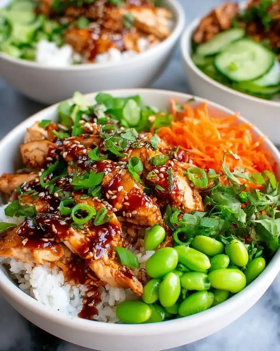 Healthy Sticky Chicken Bowls