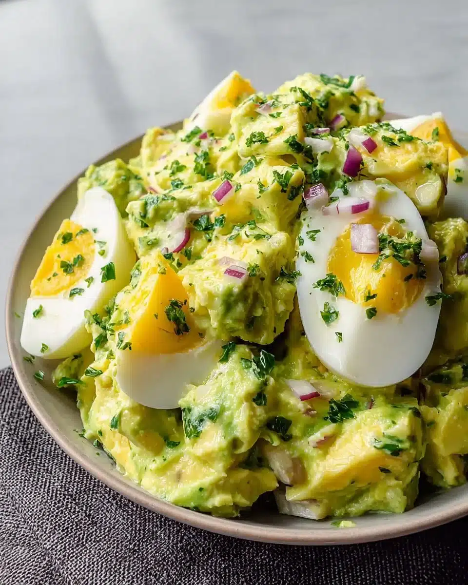 High Protein Avocado Egg Salad