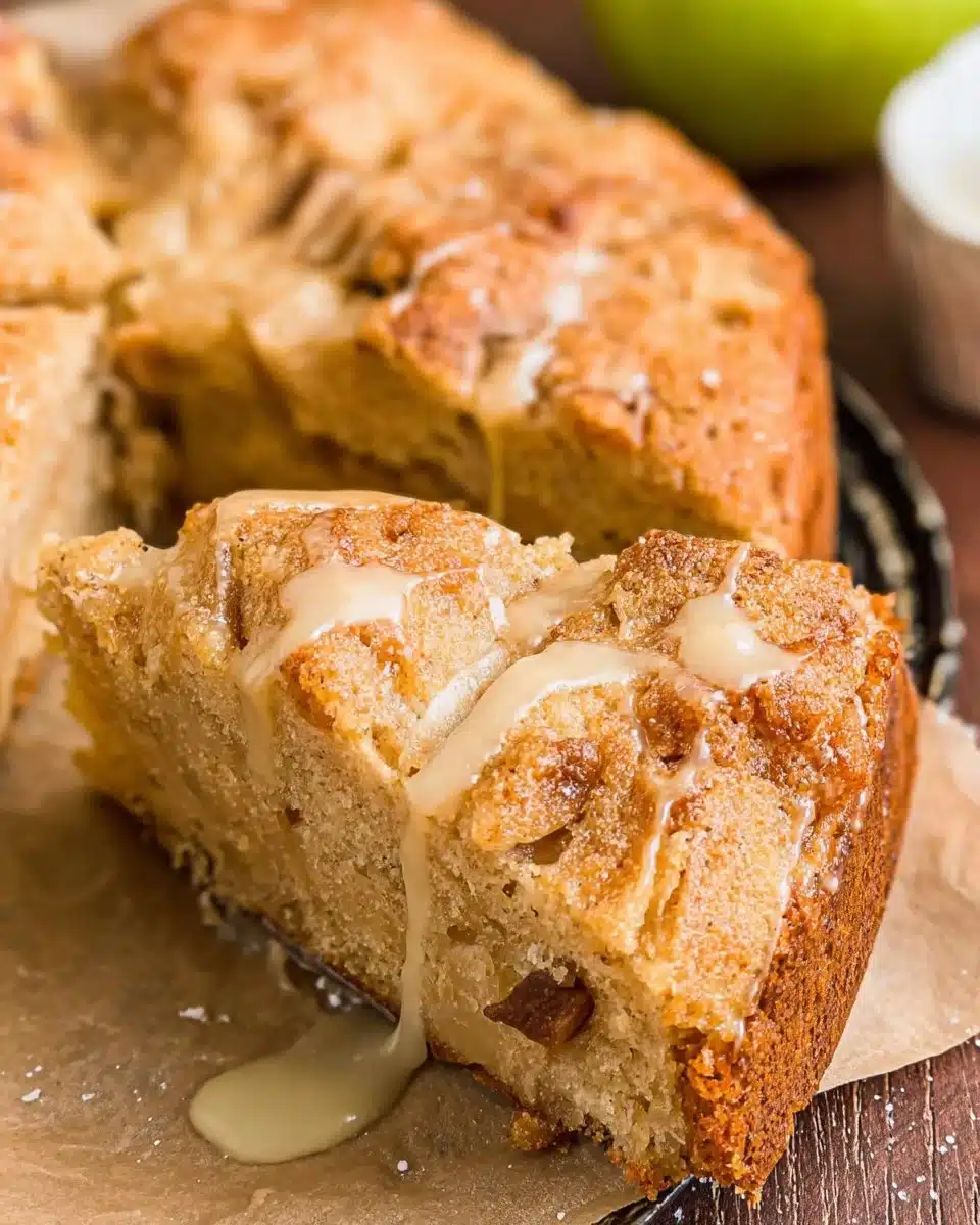 Irish Apple Cake with Custard Sauce