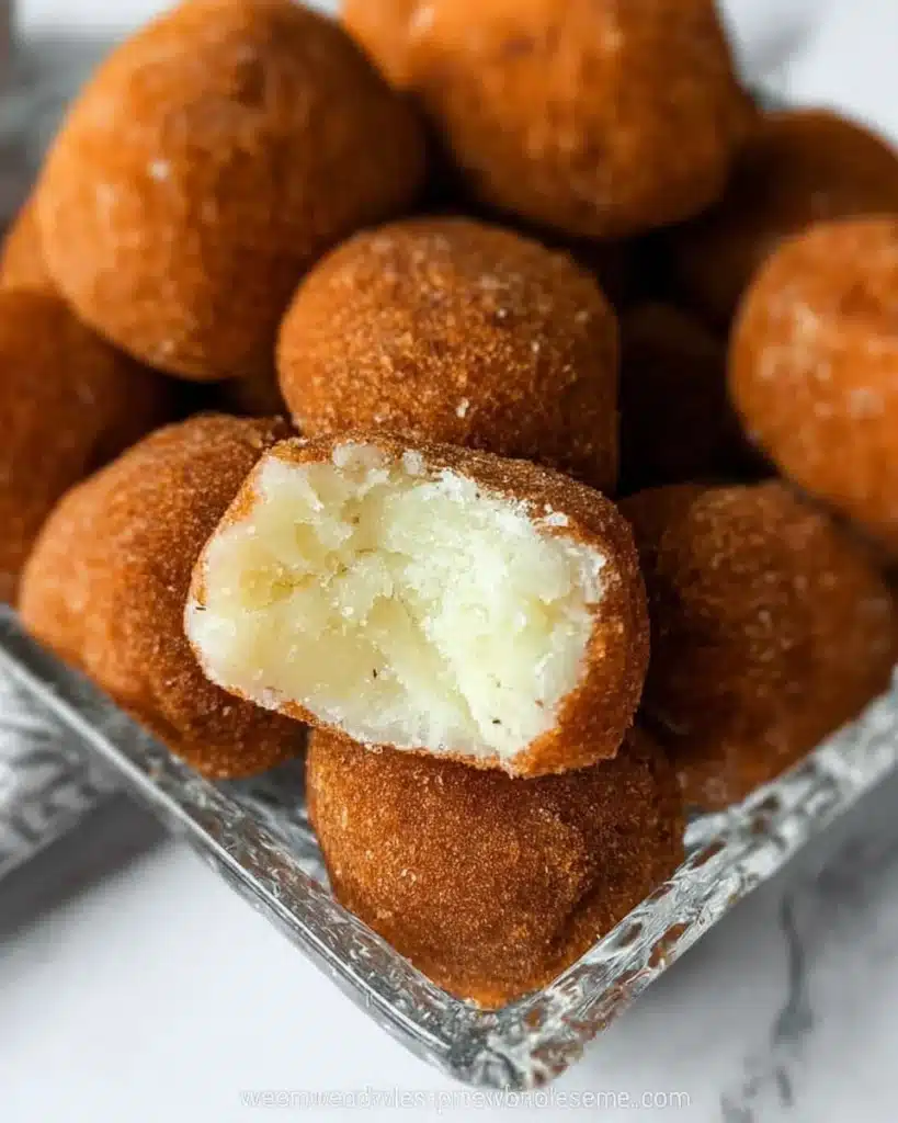 Irish potato candy made with peanut butter and coconut, shaped like potatoes.