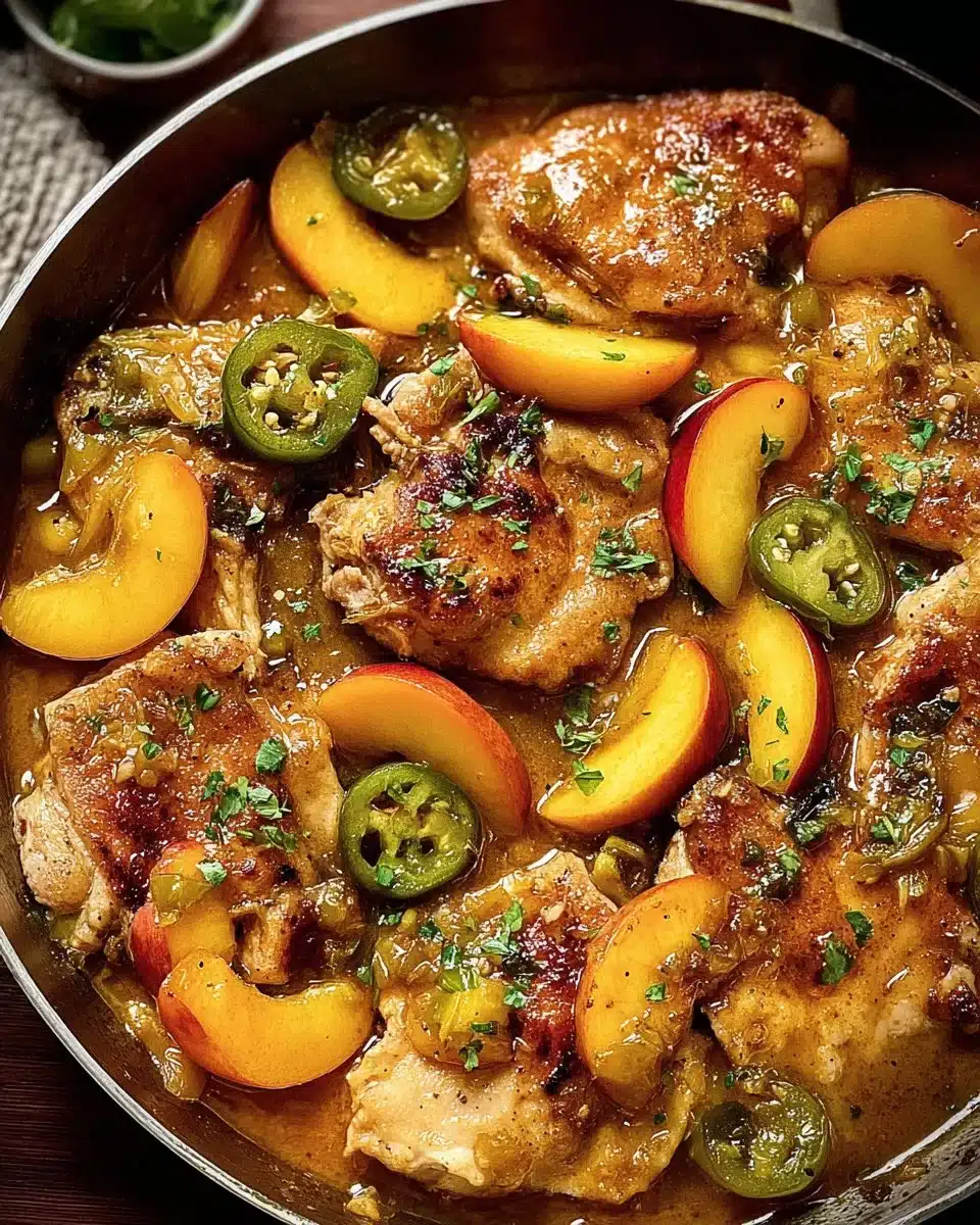 Jalapeño Peach Chicken