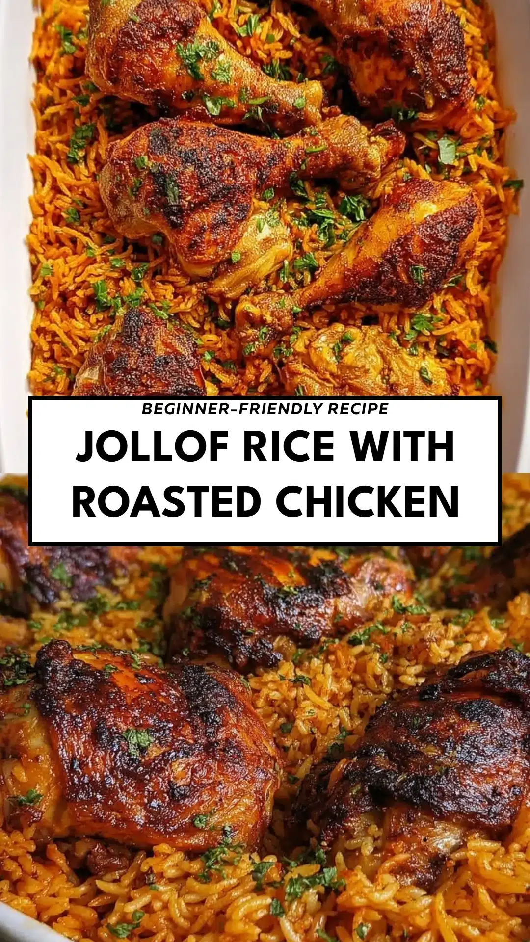Jollof Rice with Roasted Chicken