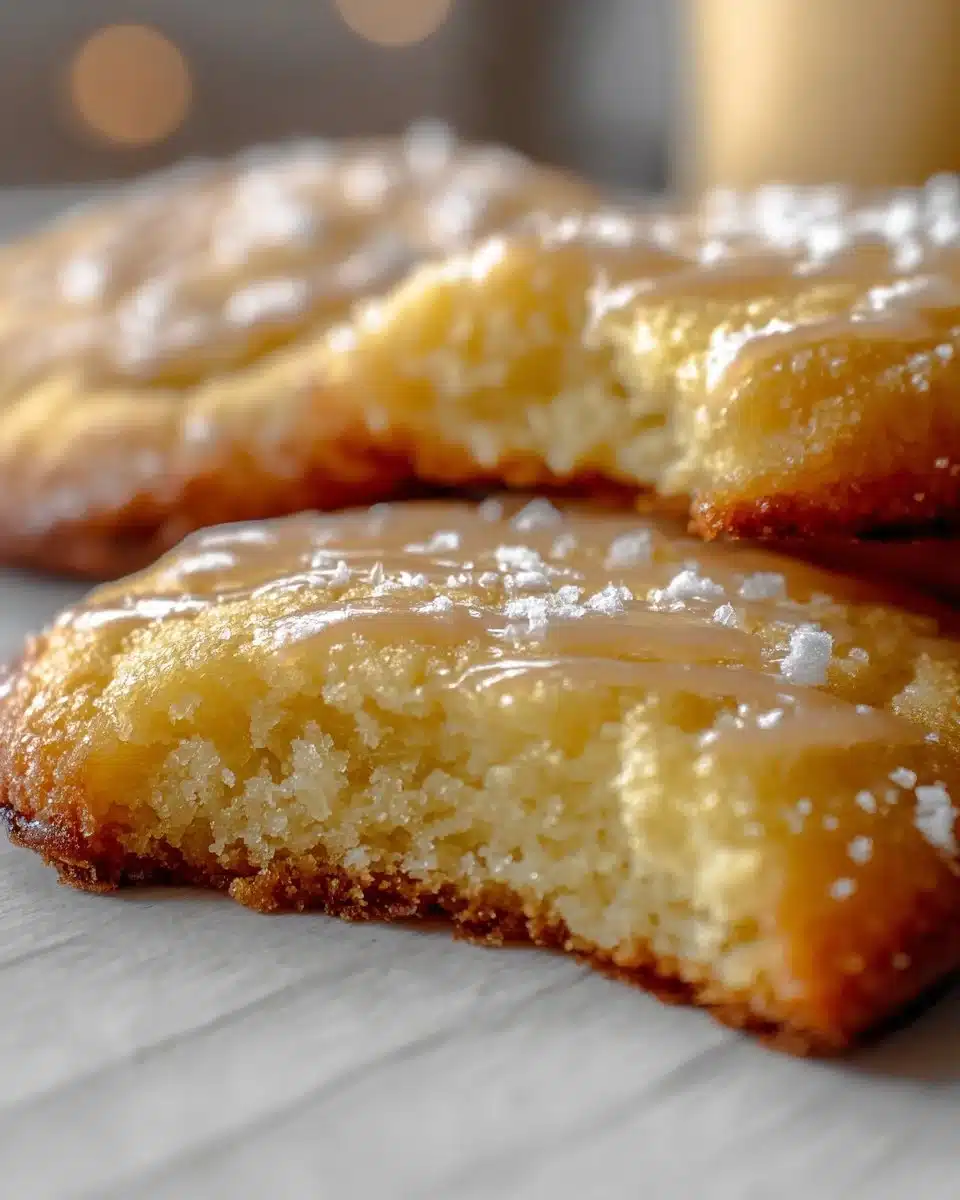 Delicious Kentucky Butter Cake Cookies with a golden exterior and buttery glaze