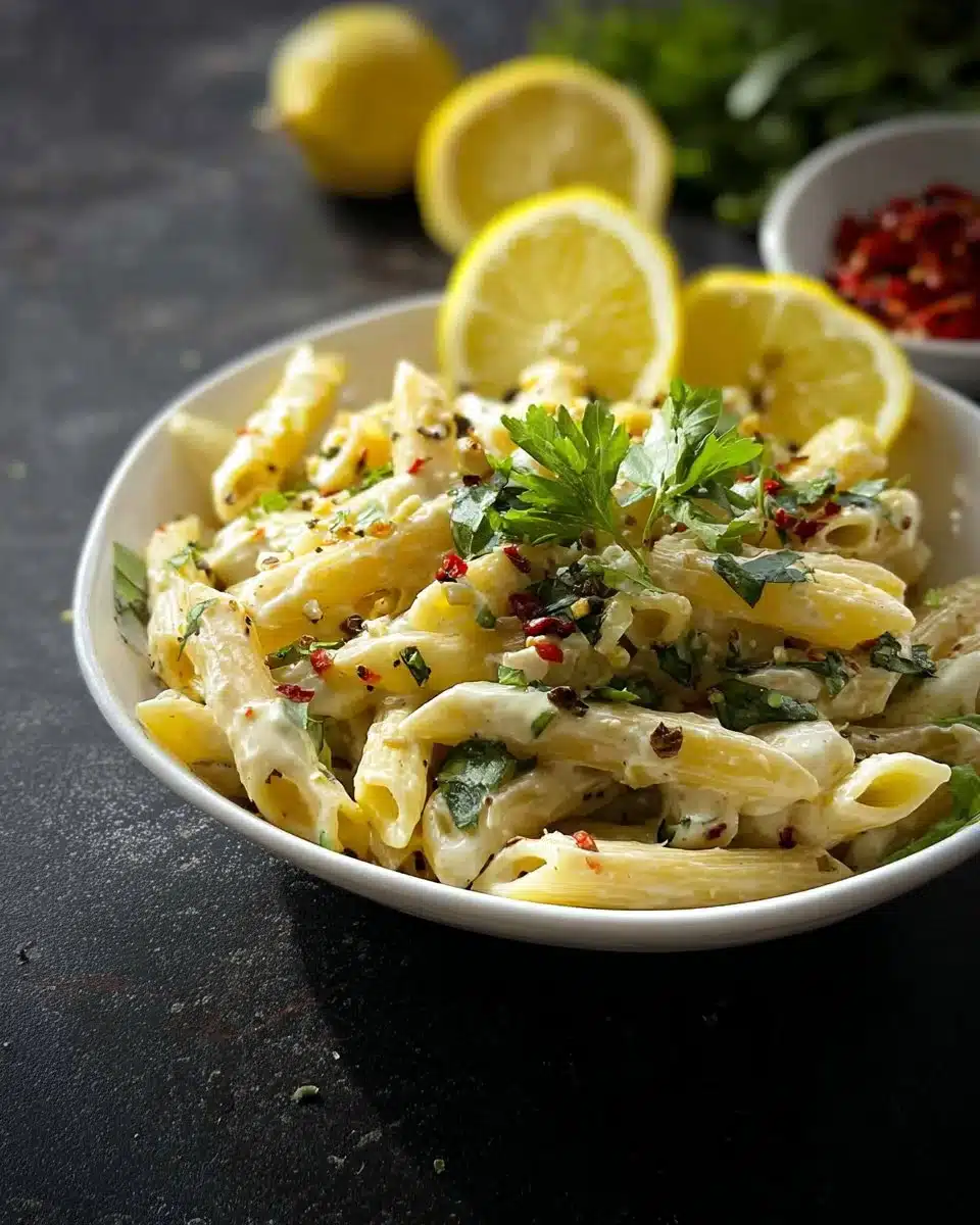 Lemon Basil Pasta Salad