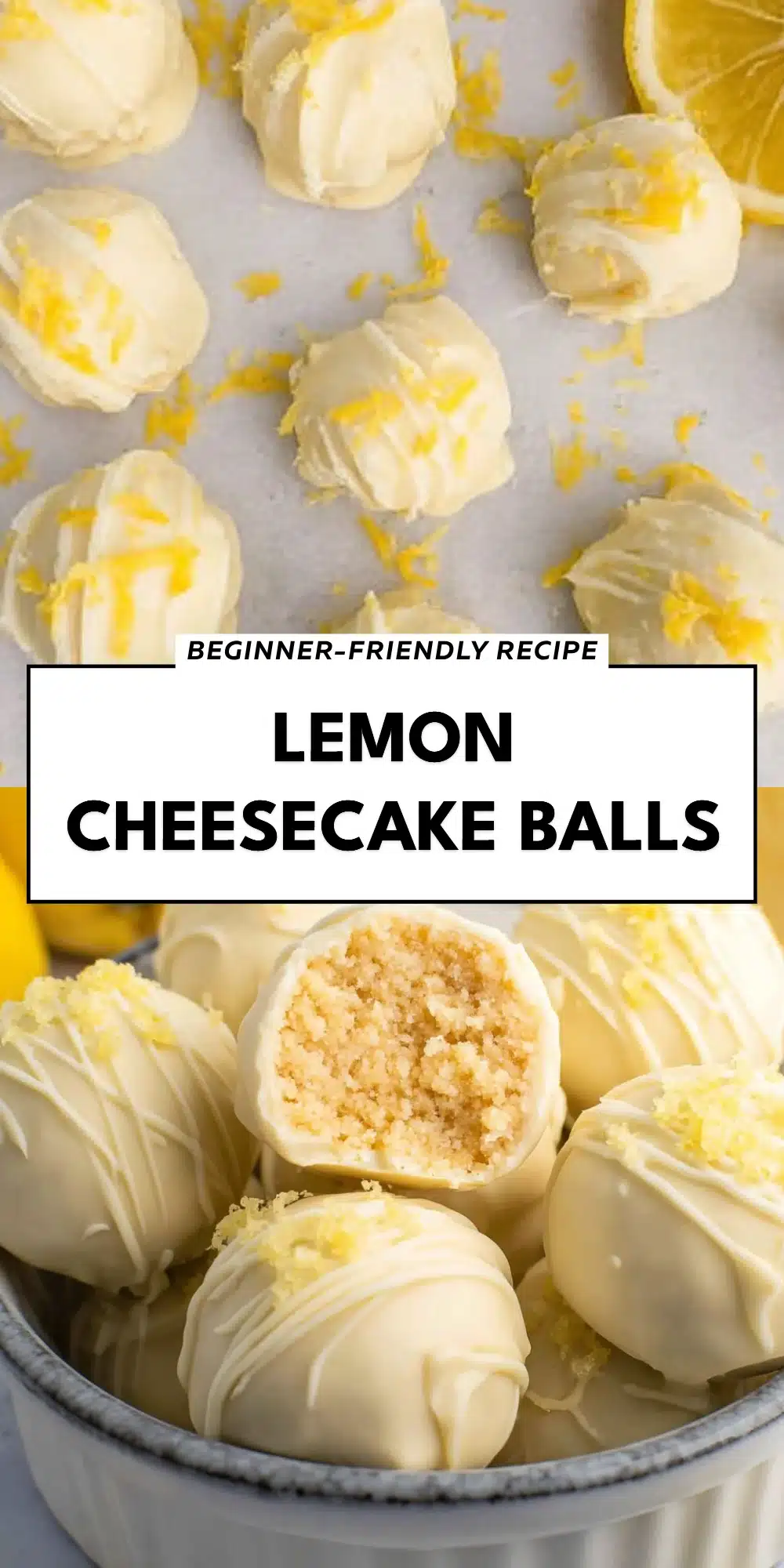 Lemon Cheesecake Balls