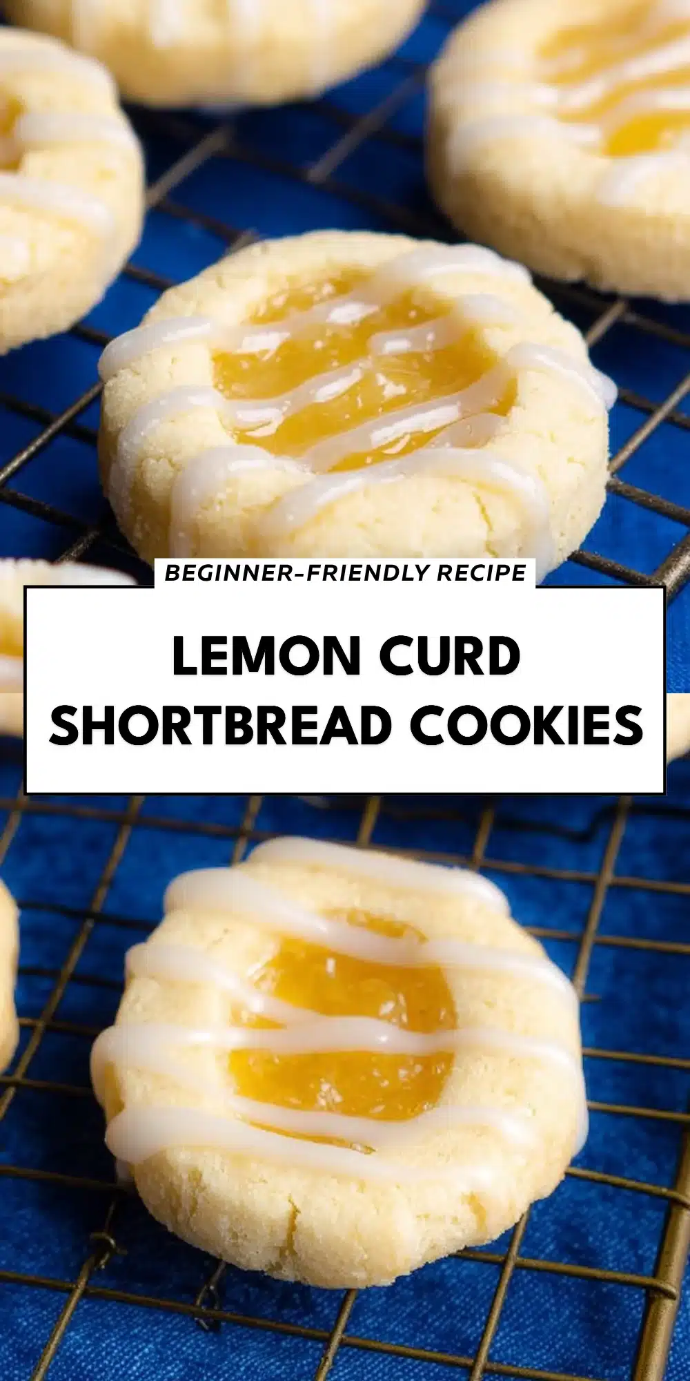 Lemon Curd Shortbread Cookies
