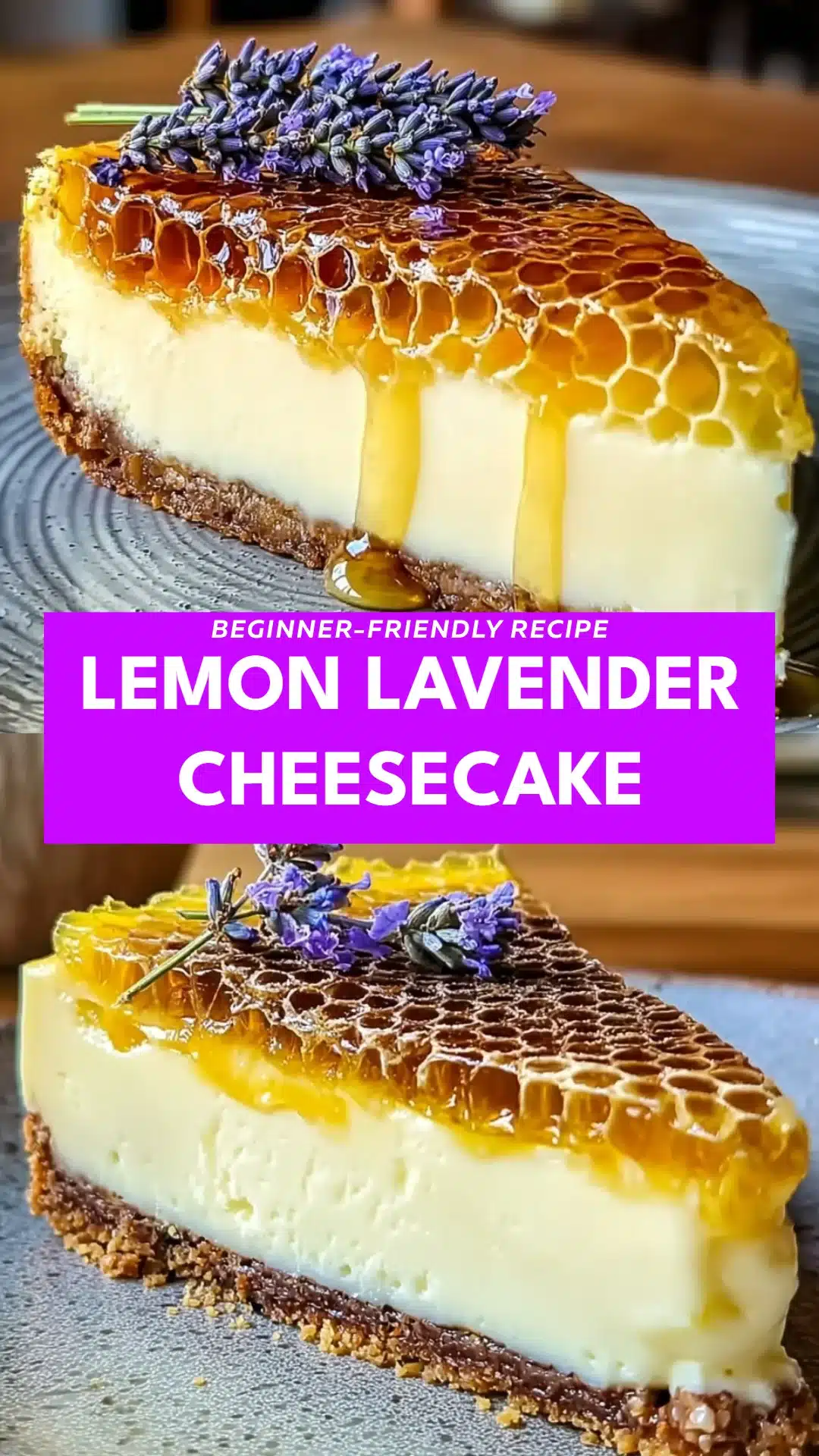 Lemon Lavender Cheesecake