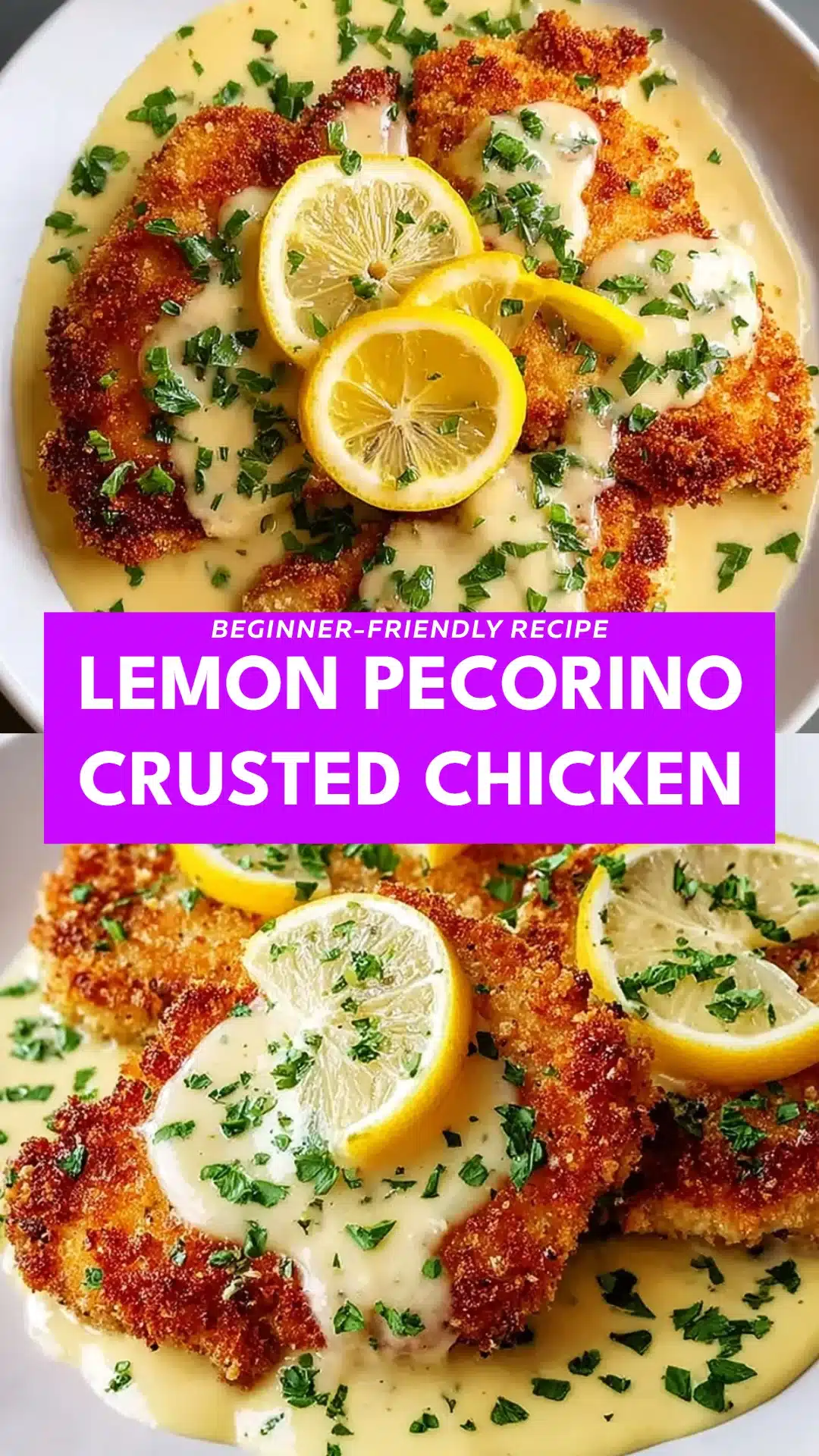 Lemon Pecorino Crusted Chicken