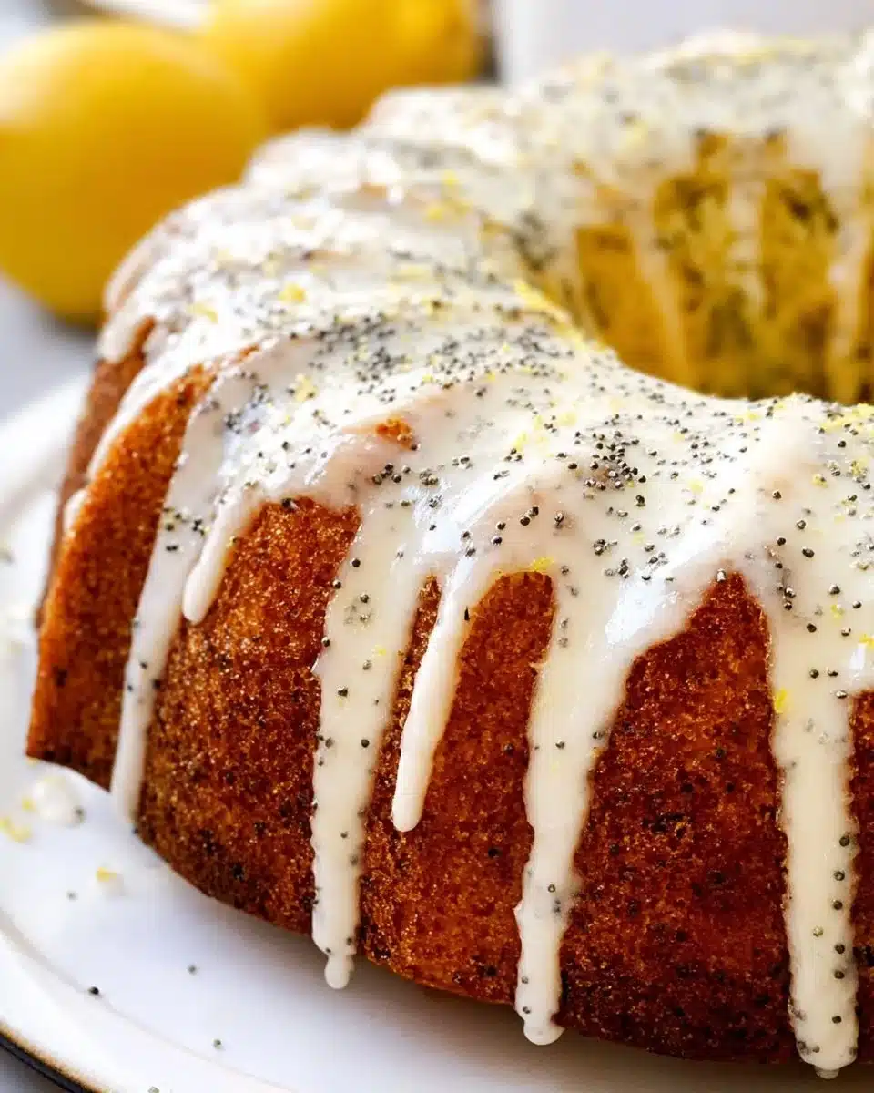 Lemon Poppy Seed Cake with Glaze