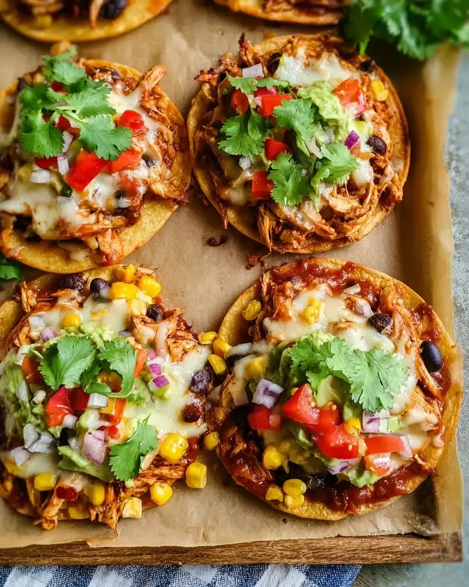 Mexican Rotisserie Chicken Tostadas