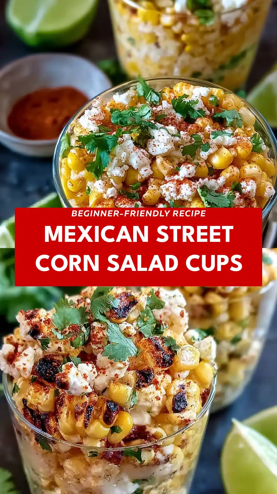 Mexican Street Corn Salad Cups