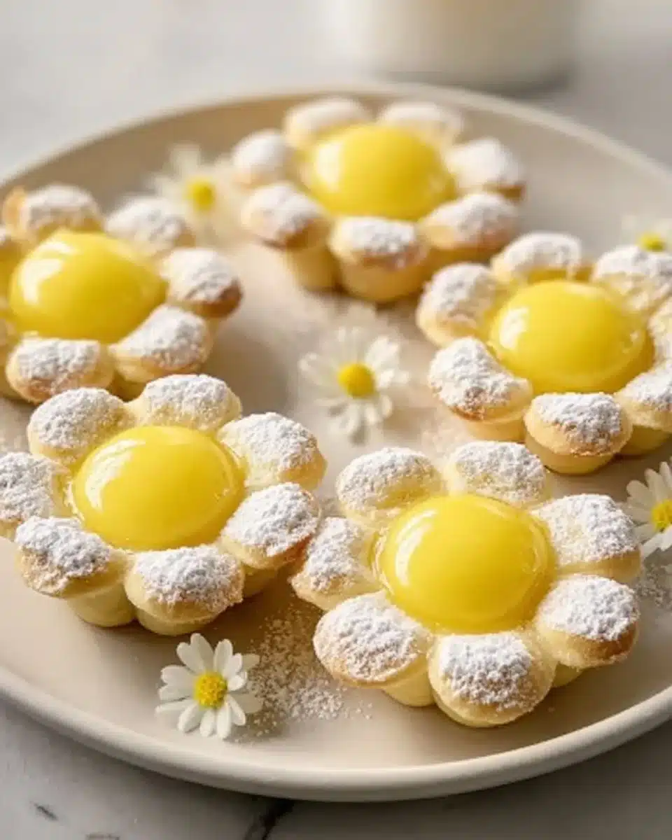 Mini Lemon Flower Tarts