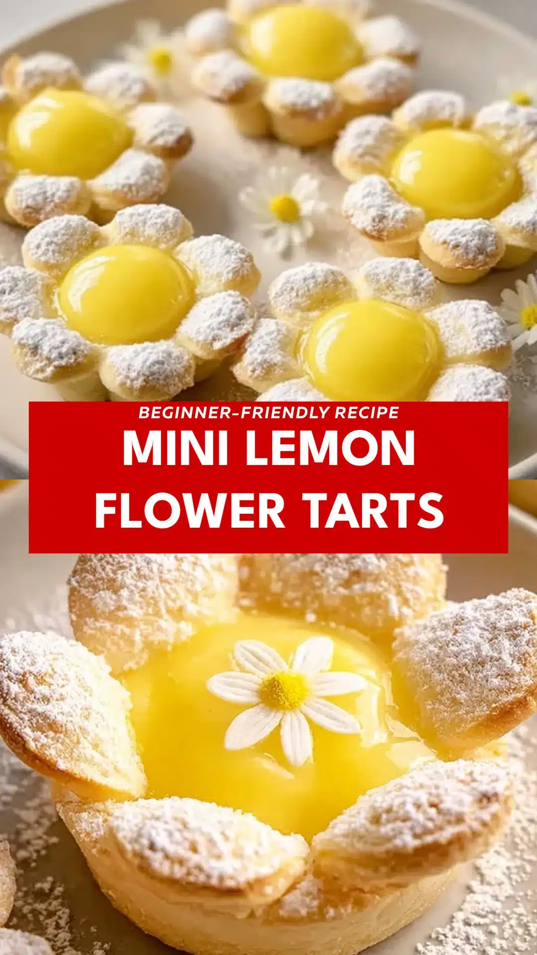 Mini Lemon Flower Tarts