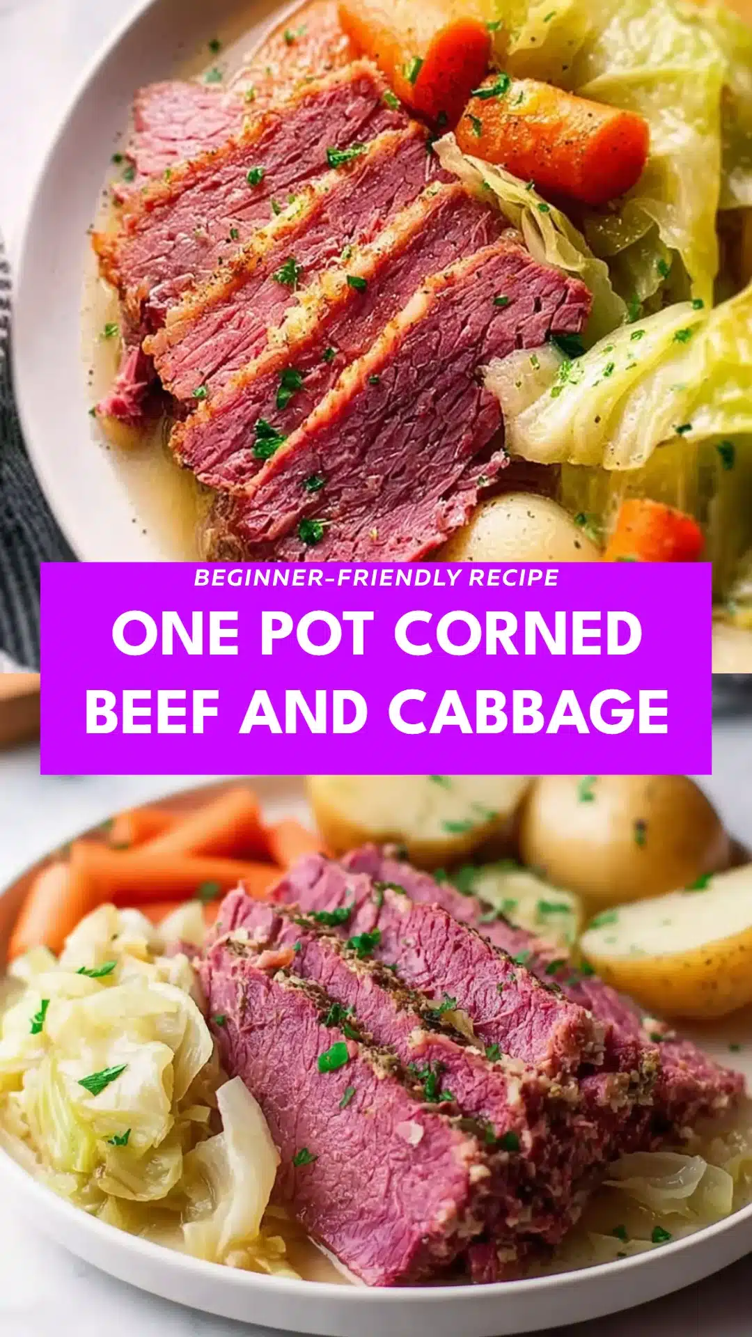 One Pot Corned Beef and Cabbage
