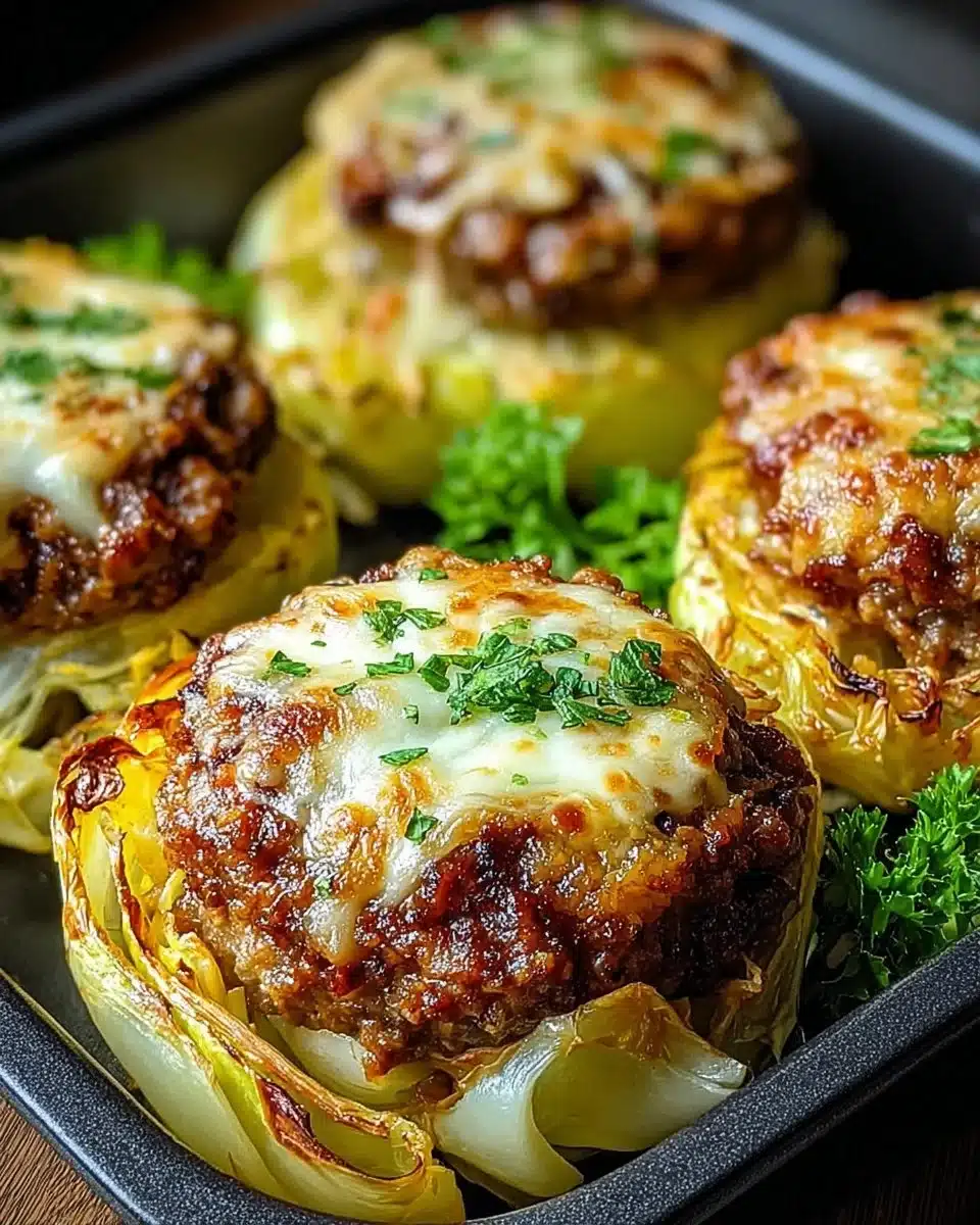 Oven-Baked Cabbage Burgers