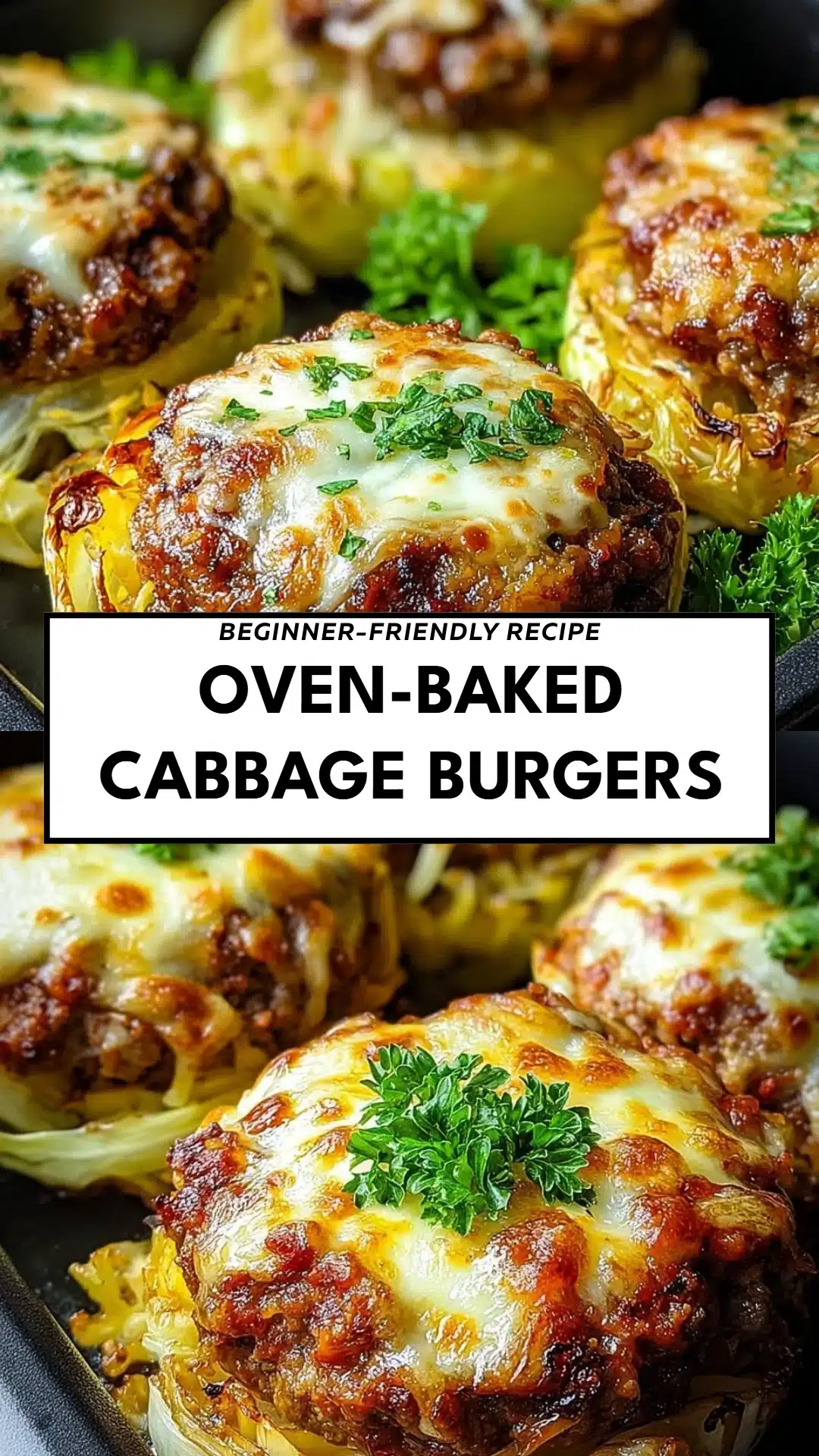 Oven-Baked Cabbage Burgers