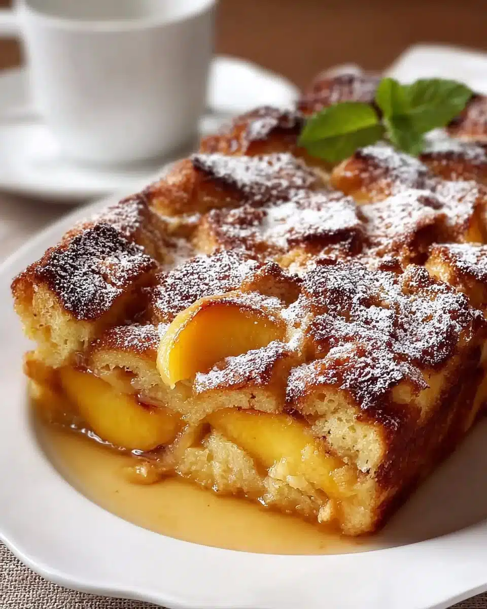 Peach French Toast Casserole