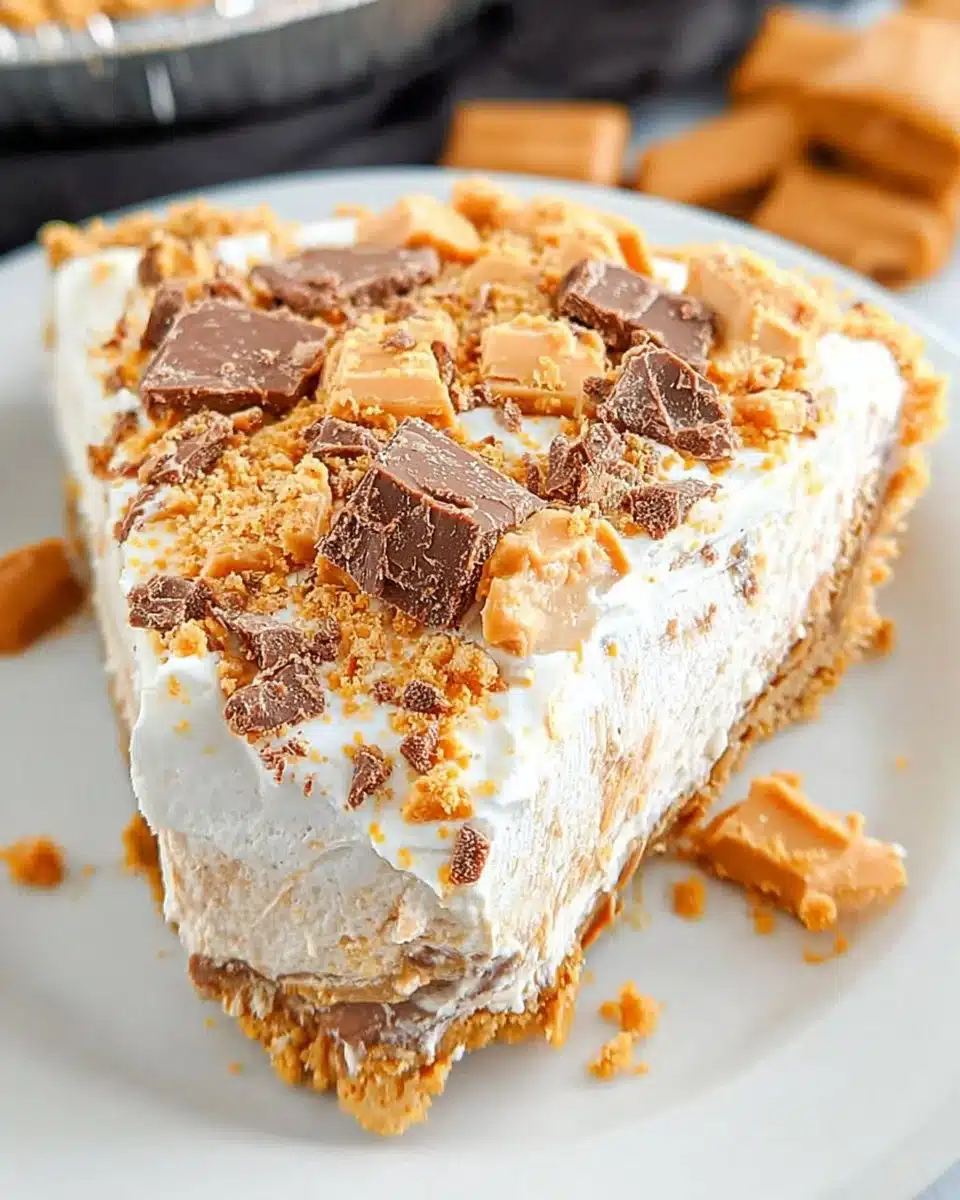 Peanut Butter Butterfinger Cream Cheese Pie