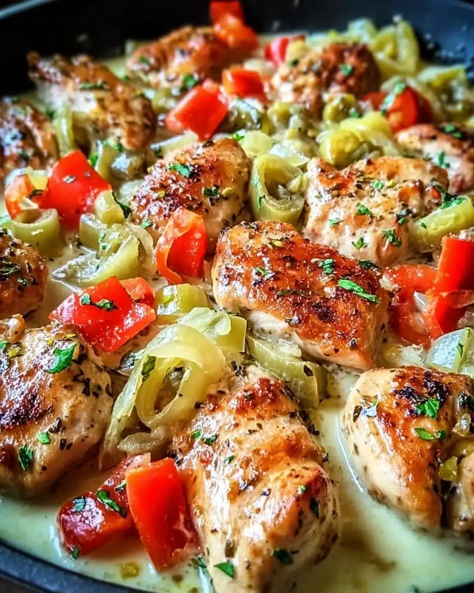 Pepperoncini Chicken Skillet