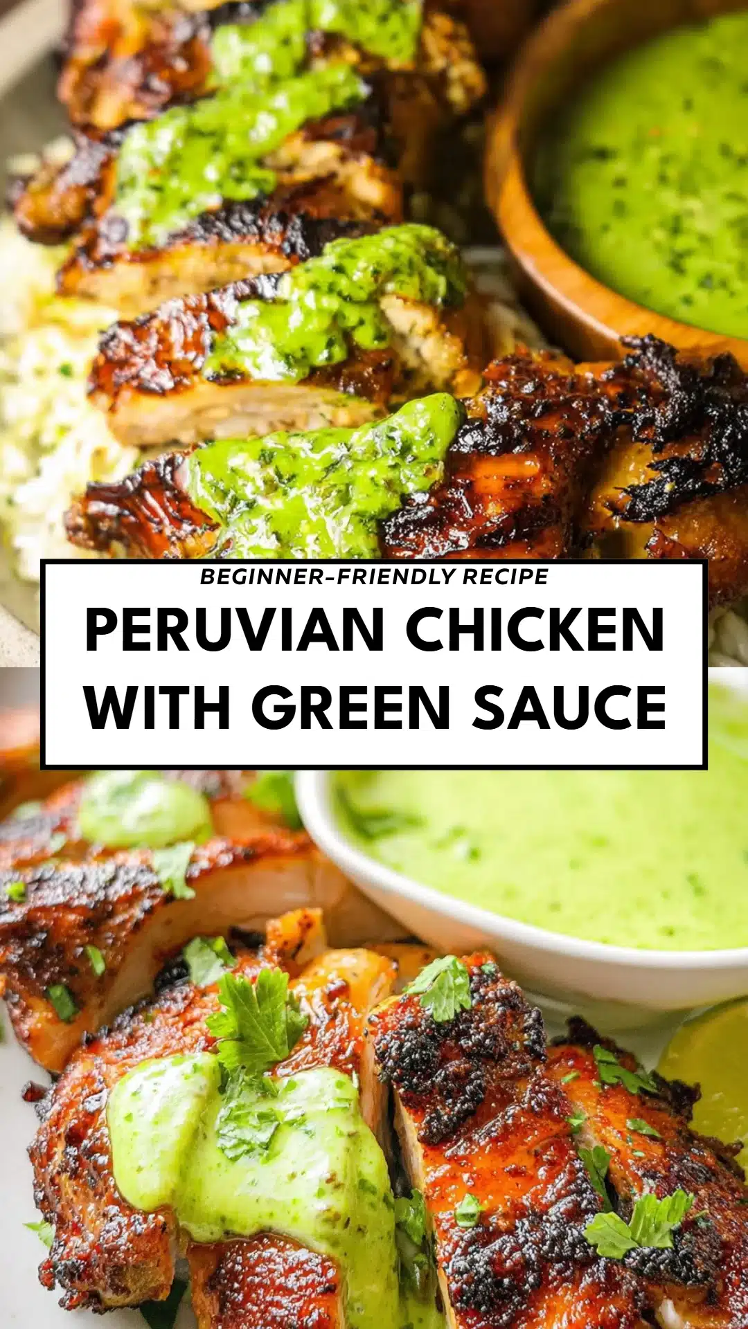 Peruvian Chicken with Green Sauce