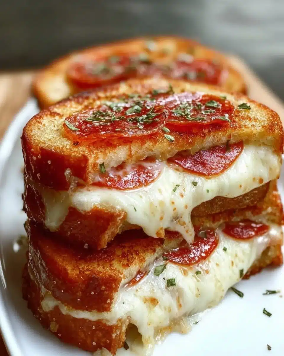Pizza Grilled Cheese Sandwiches