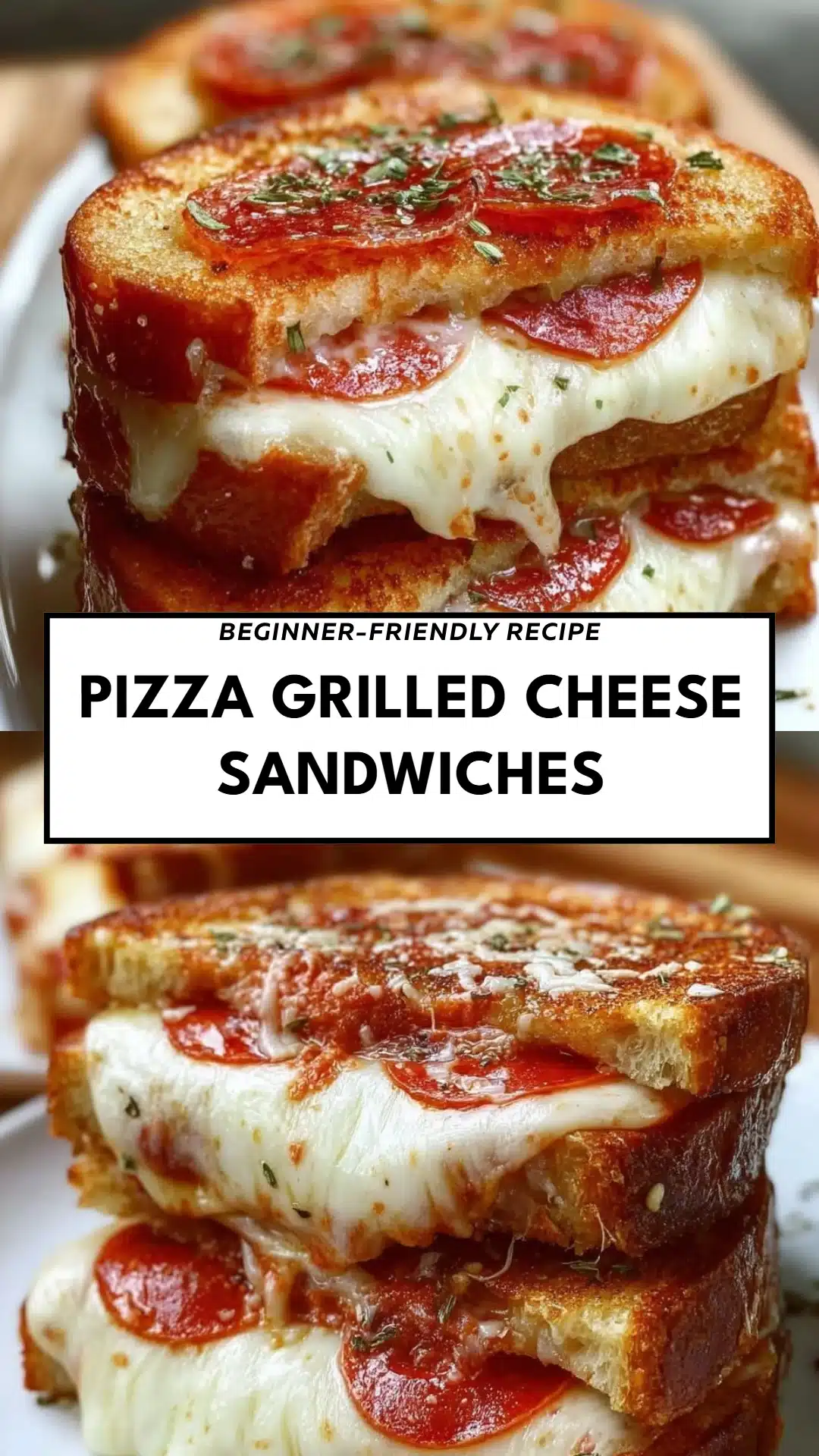 Pizza Grilled Cheese Sandwiches