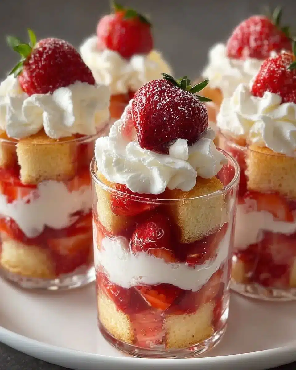 Quick Strawberry Shortcake Cups