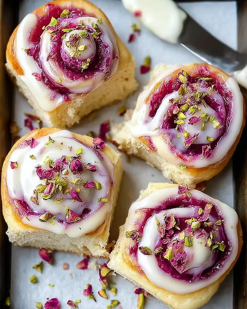Edd Kimber's Raspberry and Rose Cheesecake Buns for Blissful Mornings