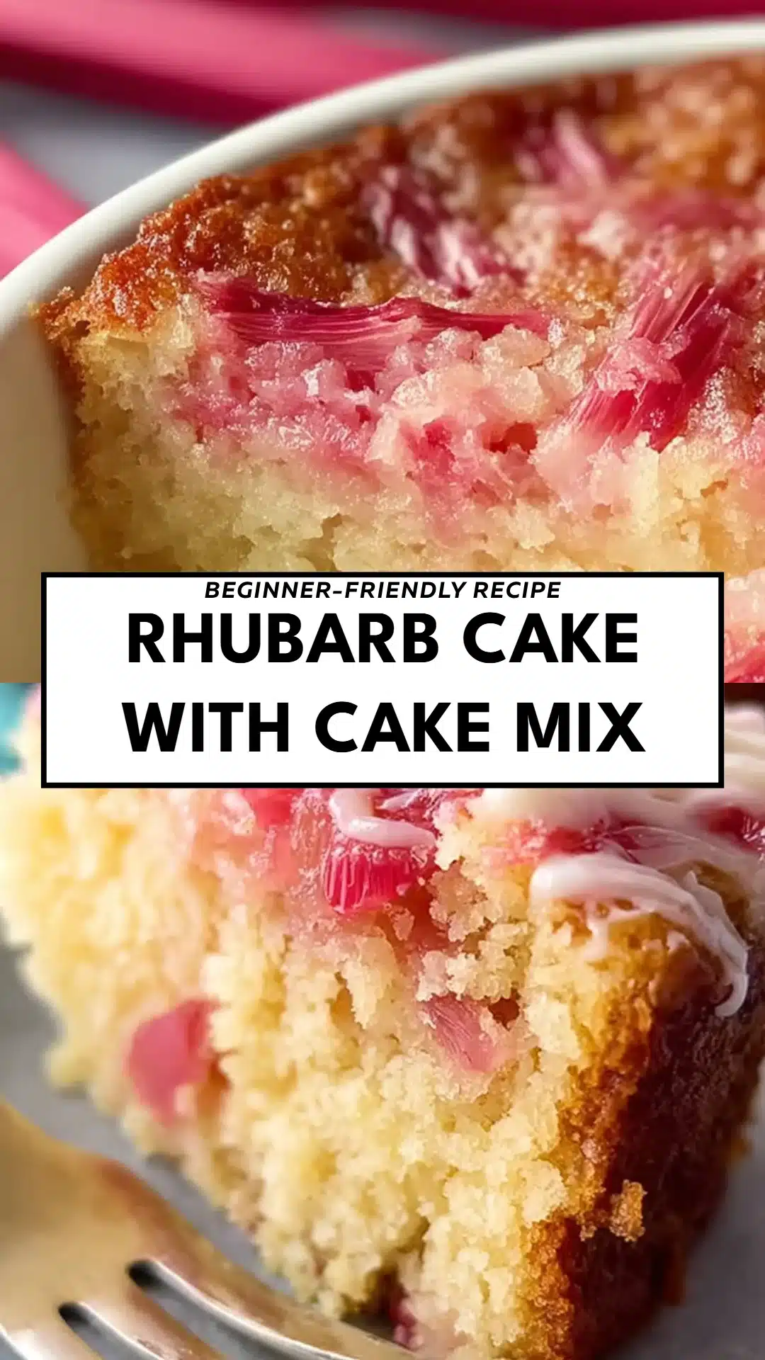 Rhubarb Cake with Cake Mix
