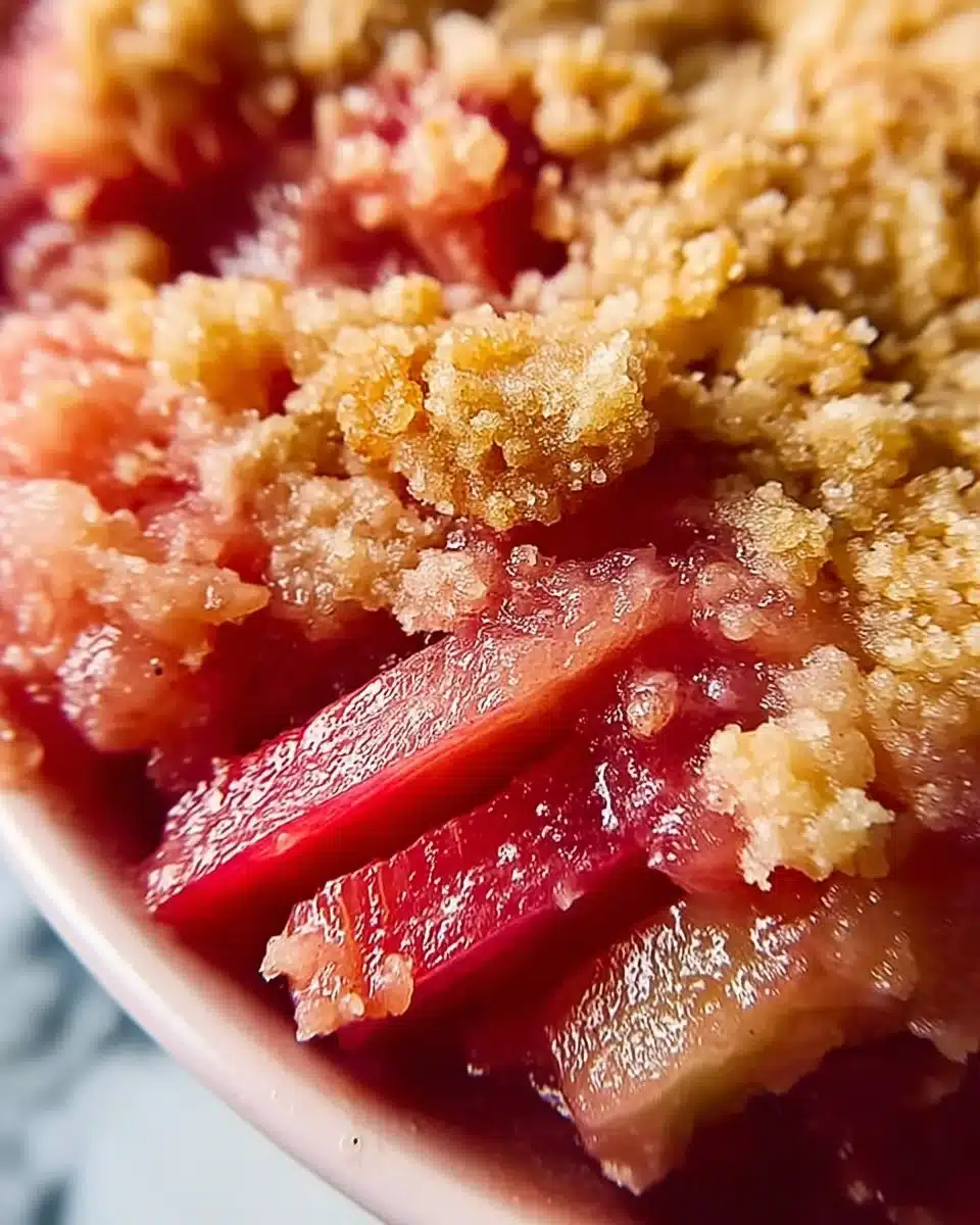 Easy Rhubarb Crisp