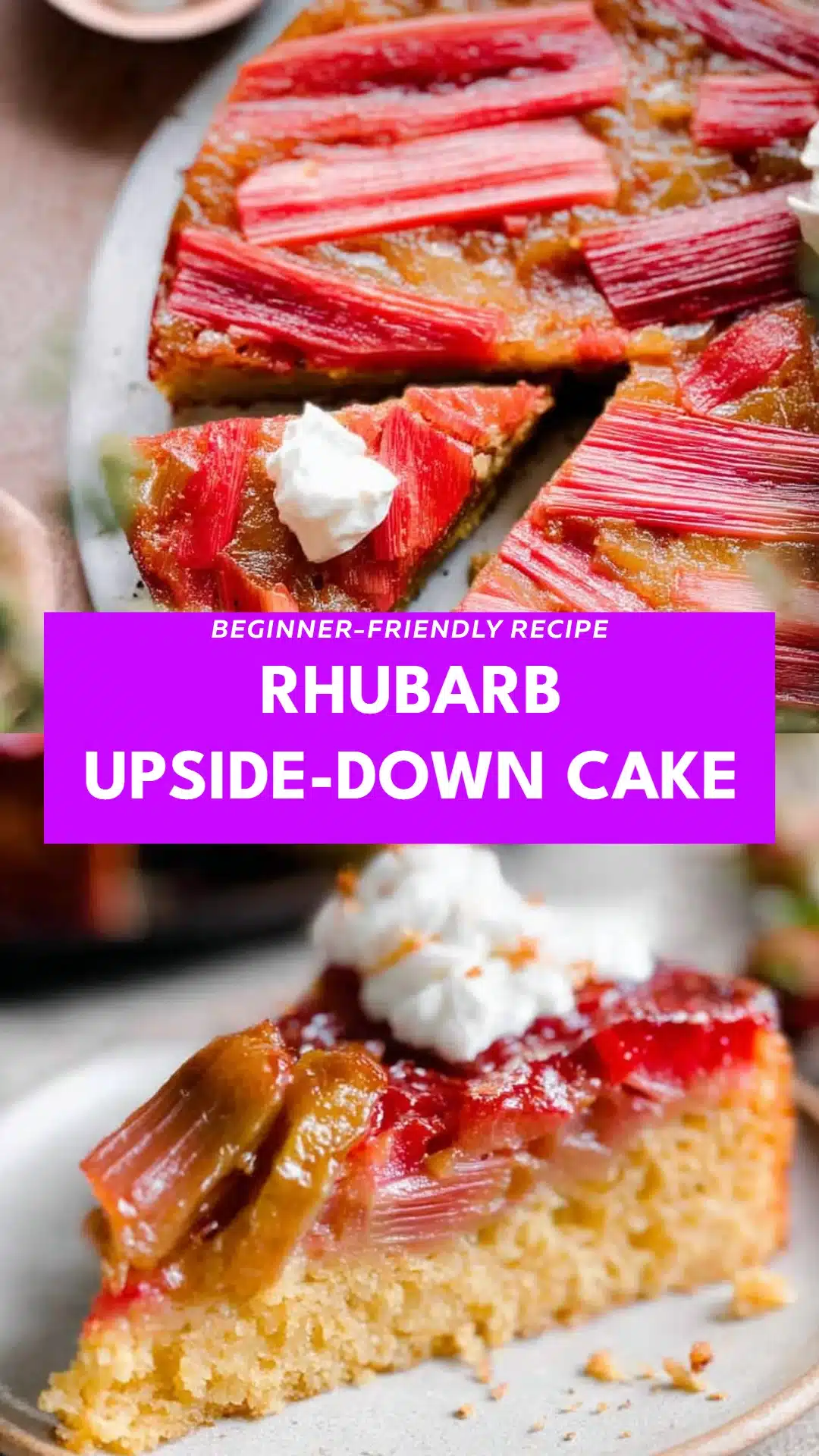 Rhubarb Upside-Down Cake