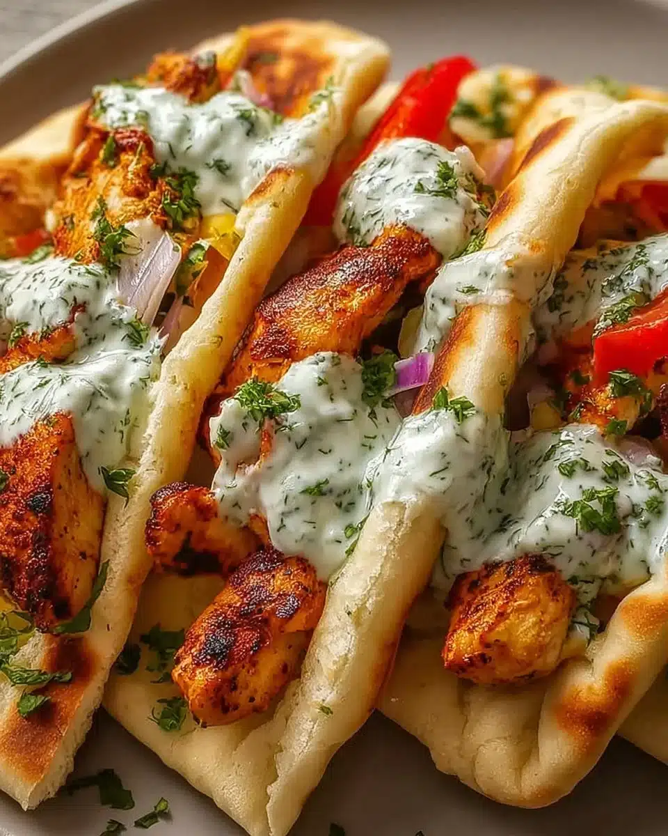 Sheet Pan Chicken Pitas