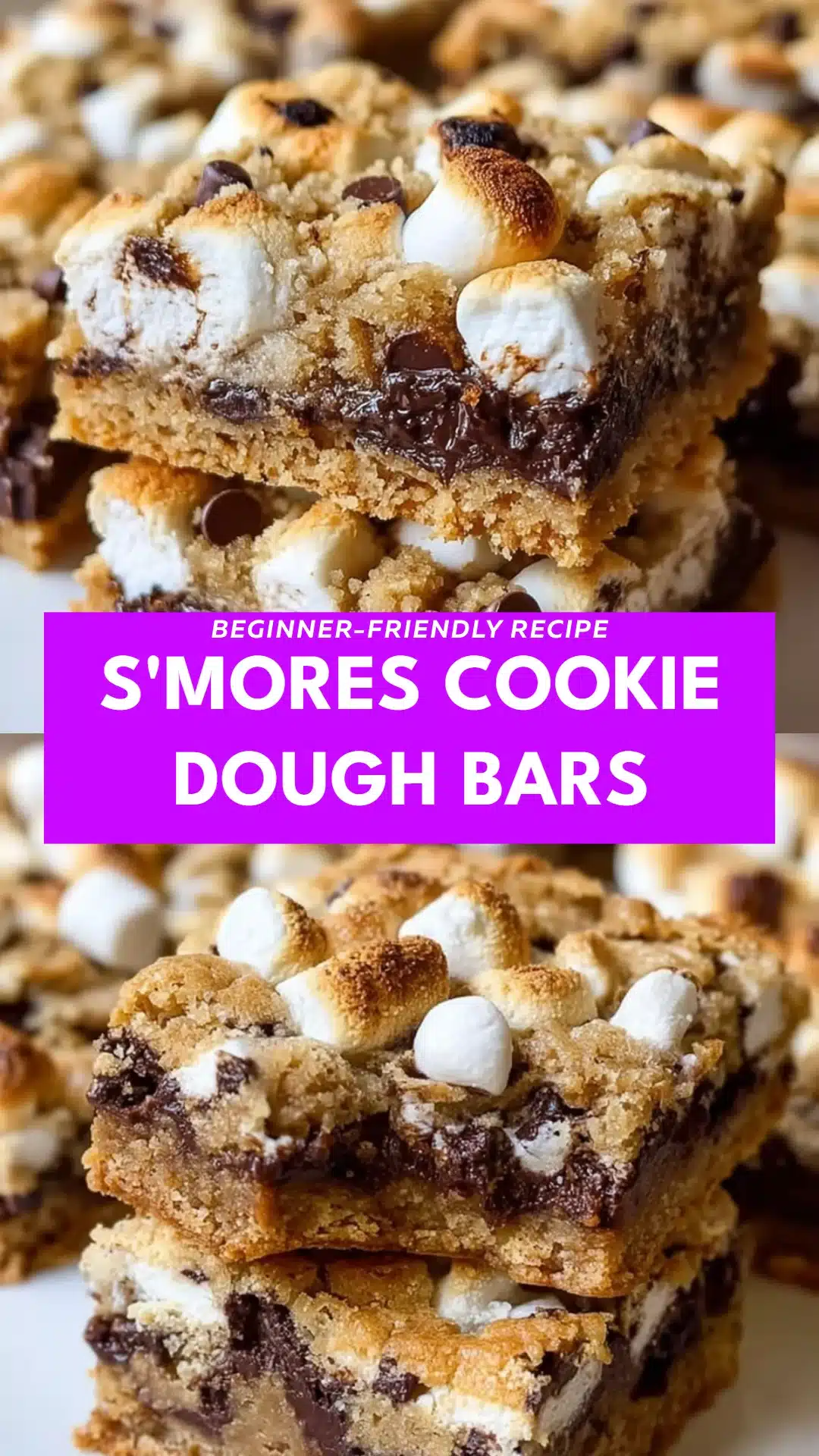 S'mores Cookie Dough Bars