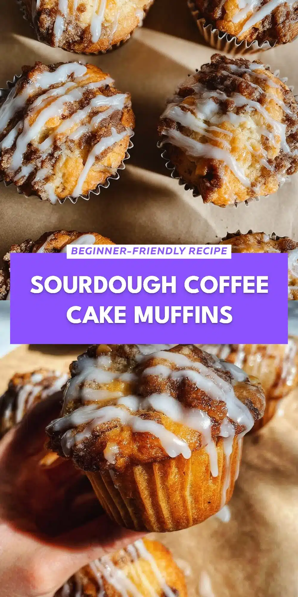 Sourdough Coffee Cake Muffins