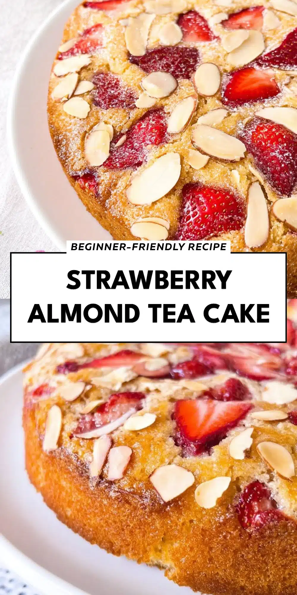 Strawberry Almond Tea Cake