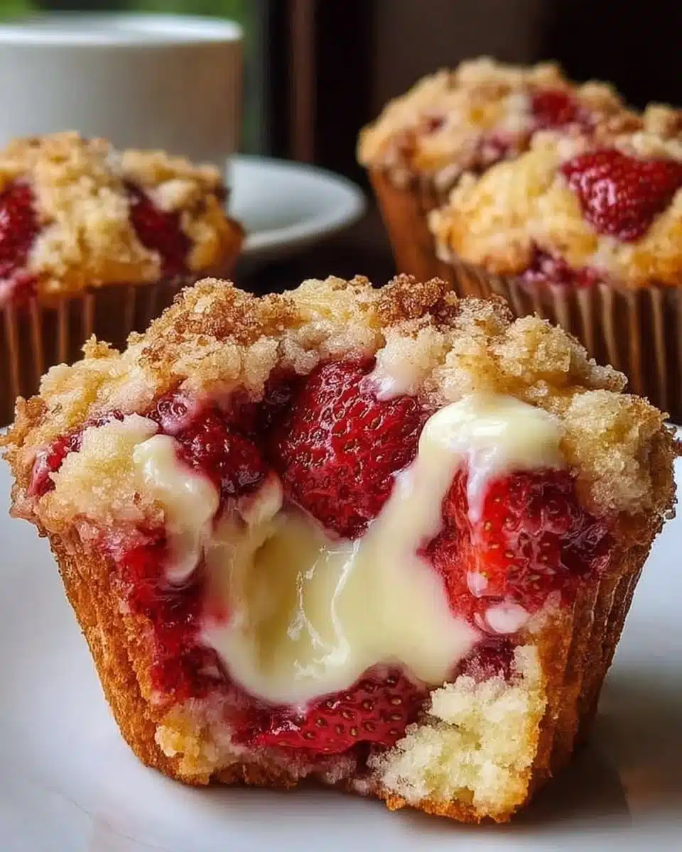 Strawberry Cream Cheese Muffins