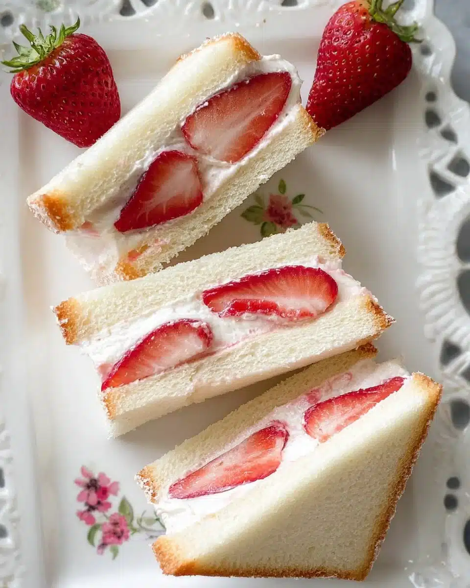 Strawberry Cream Sandwiches