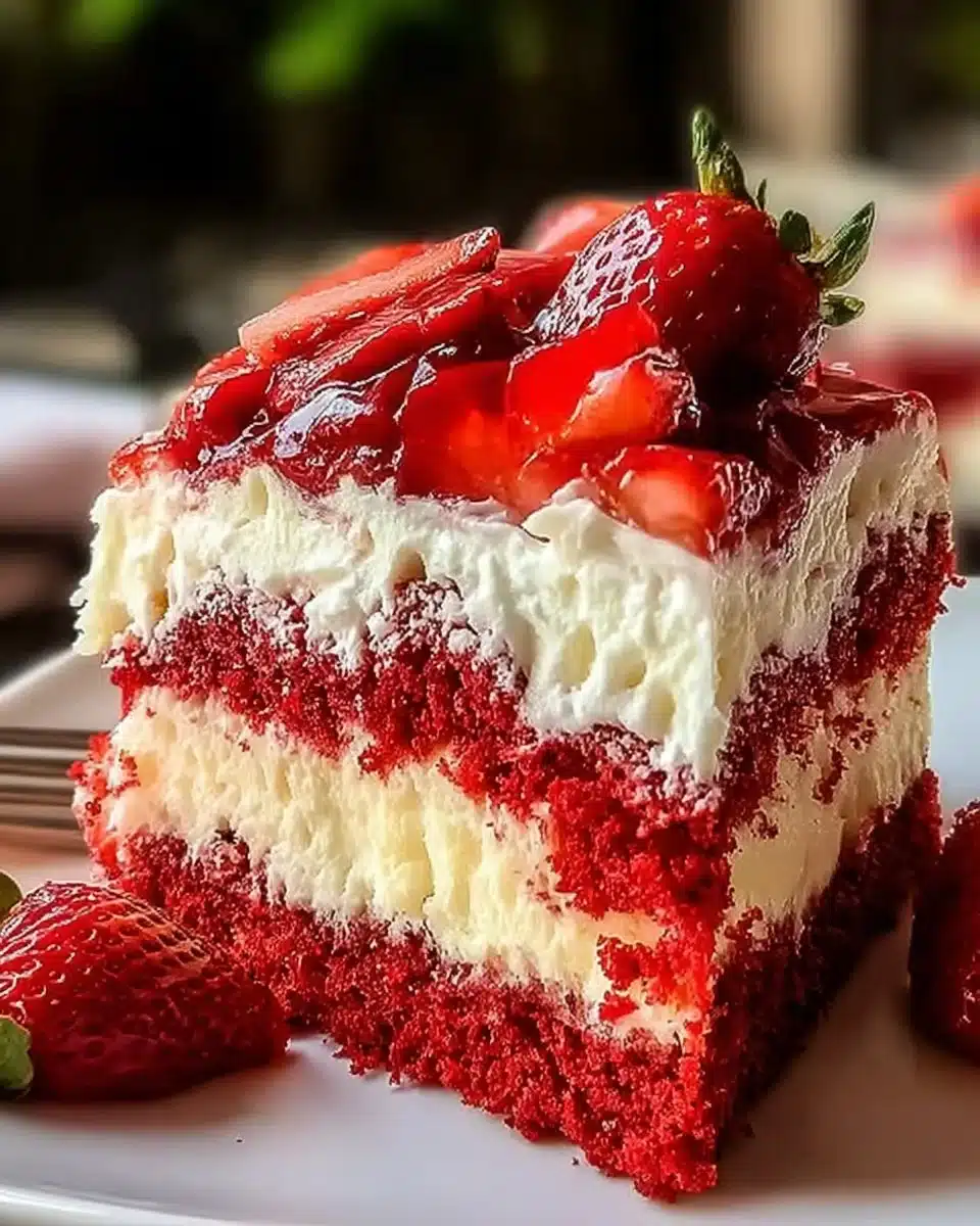 Irresistible Strawberry Earthquake Cake That Steals the Show