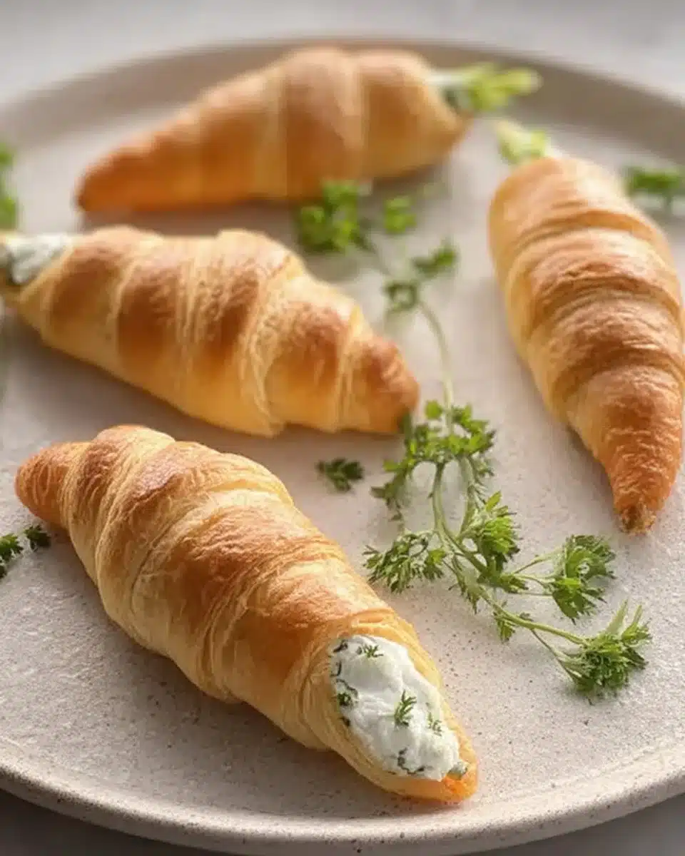 Stuffed Crescent Roll Carrots