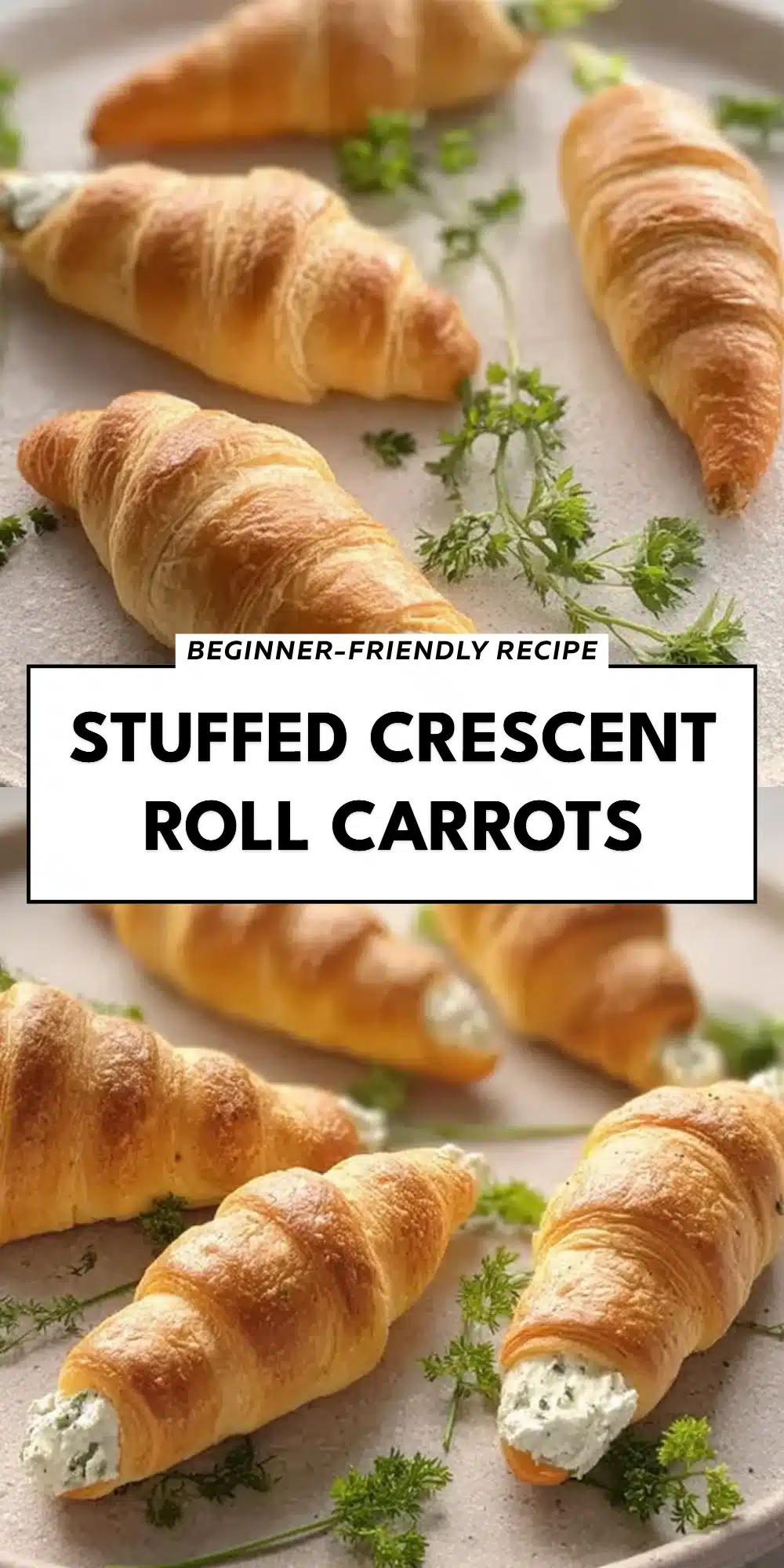 Stuffed Crescent Roll Carrots