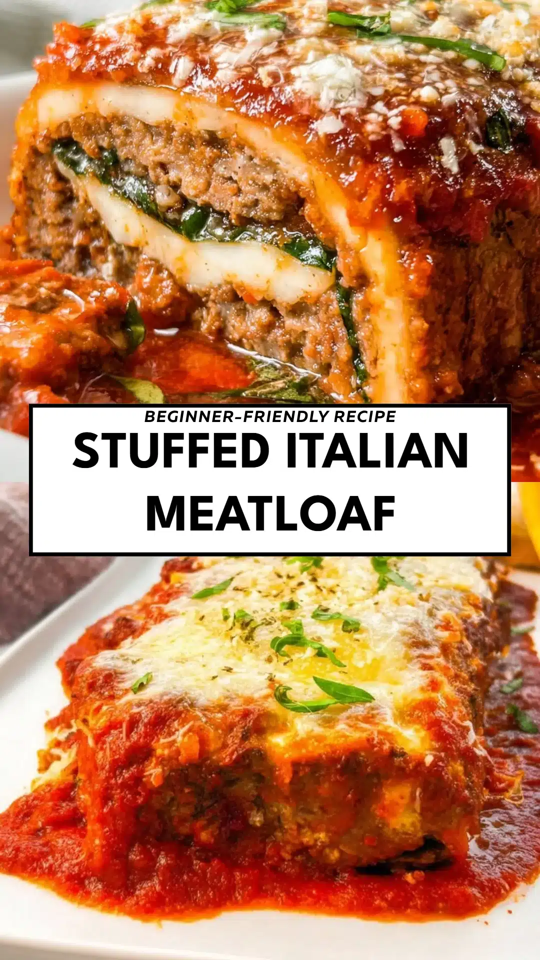 Stuffed Italian Meatloaf
