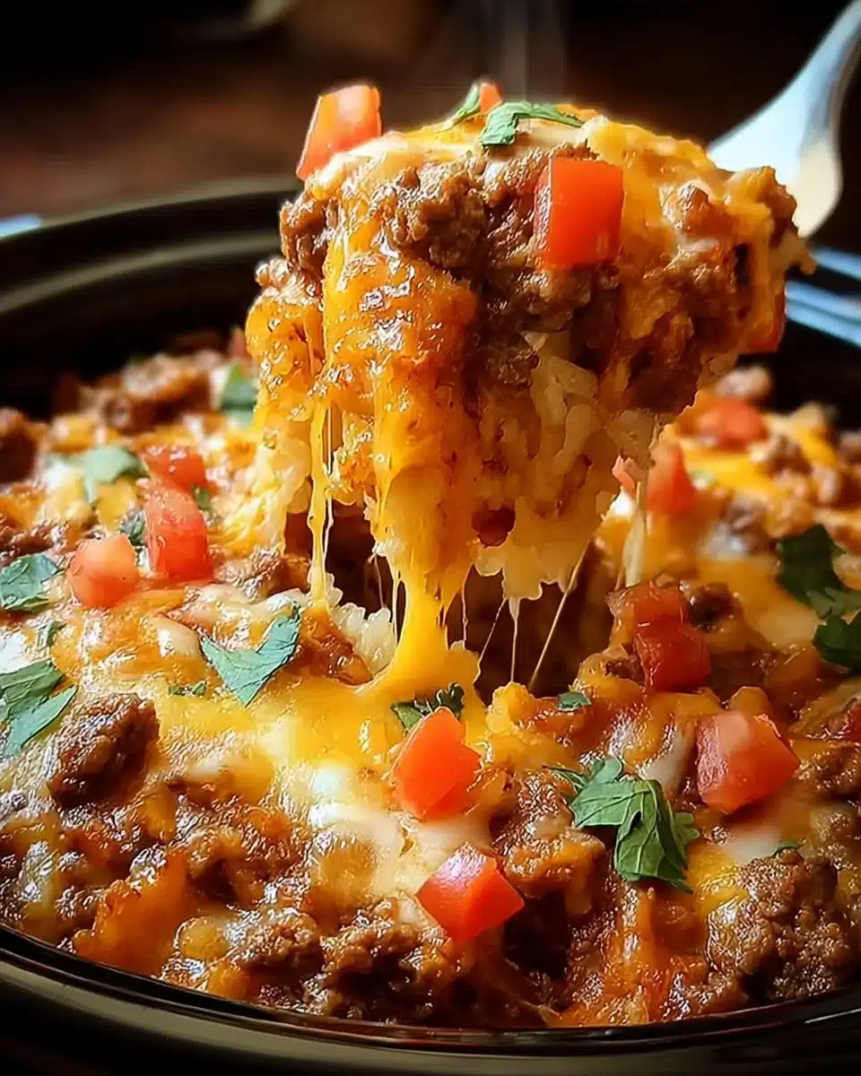 Taco Crock Pot Hashbrown Casserole