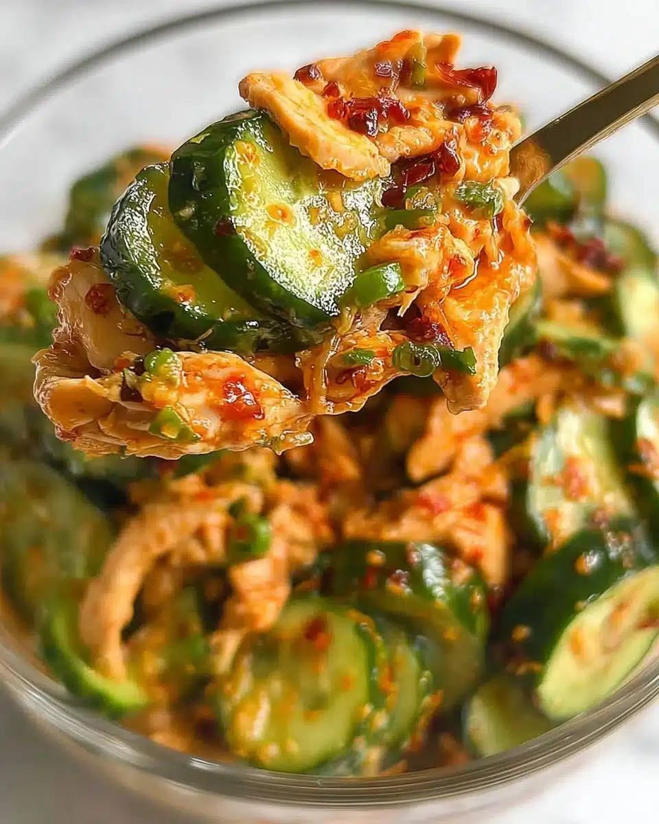 Thai Cucumber Salad with Chicken